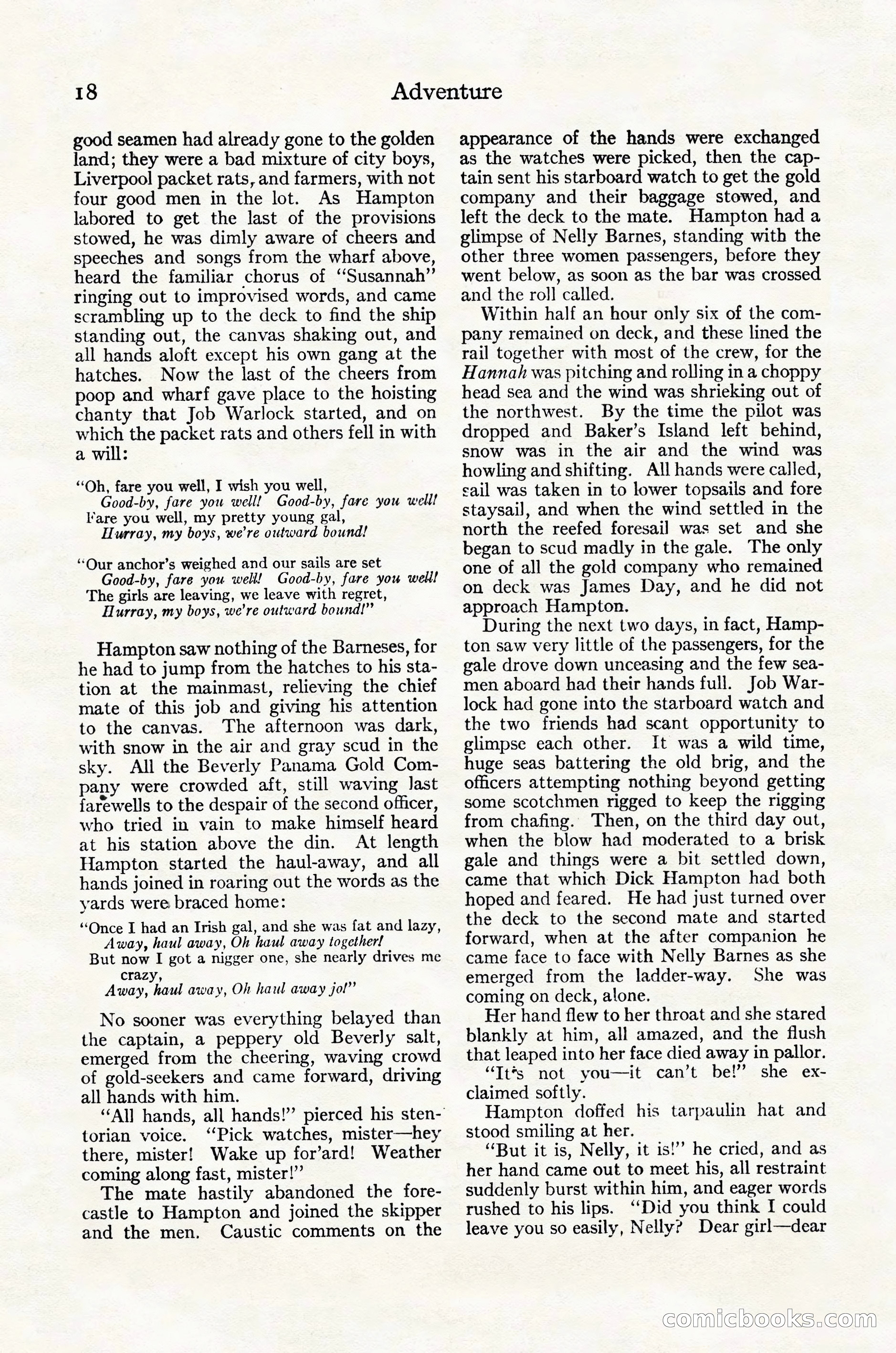 Adventure Magazine Cover, October 30, 1924 — page 28 of 204