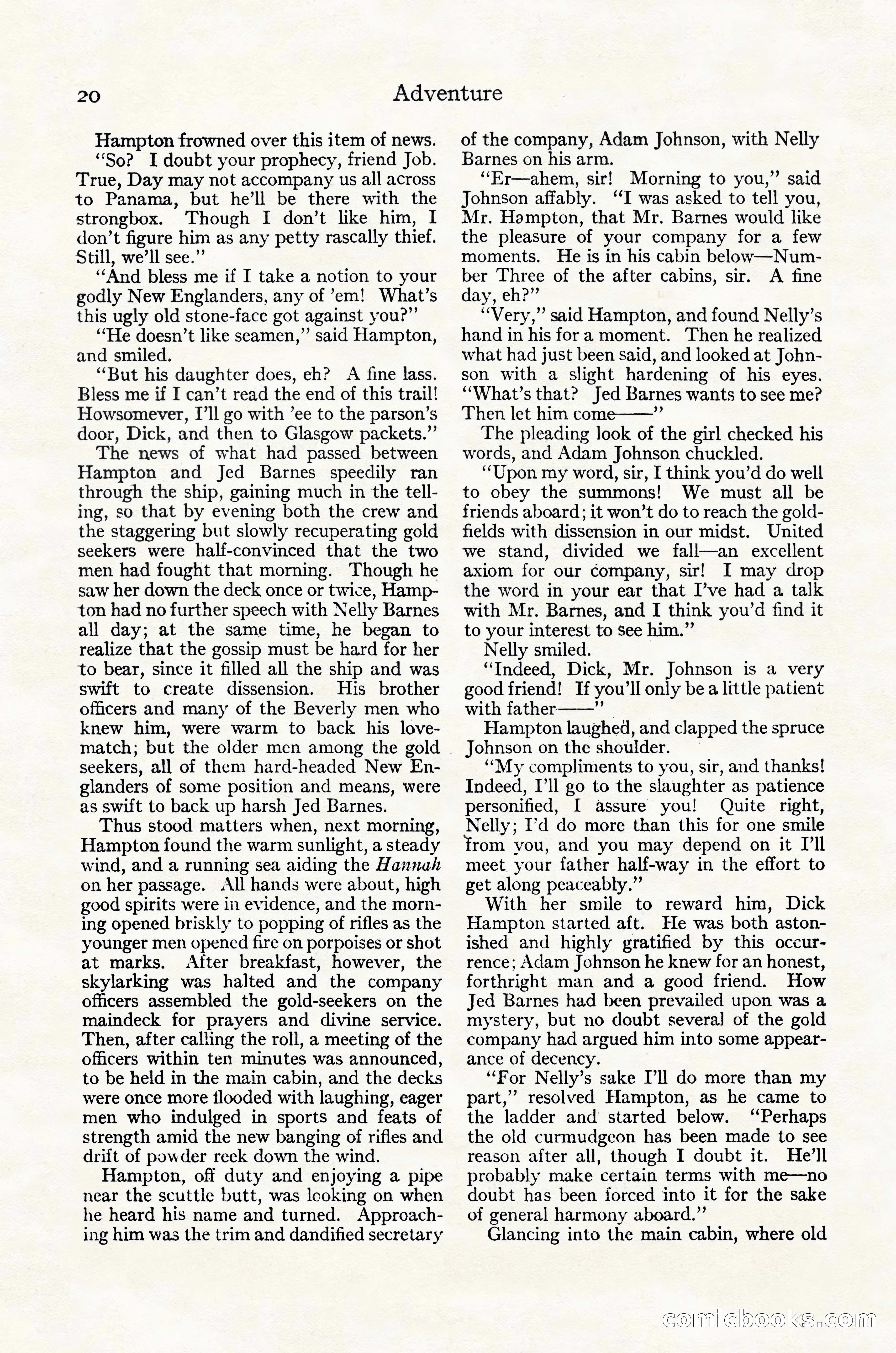 Adventure Magazine Cover, October 30, 1924 — page 30 of 204