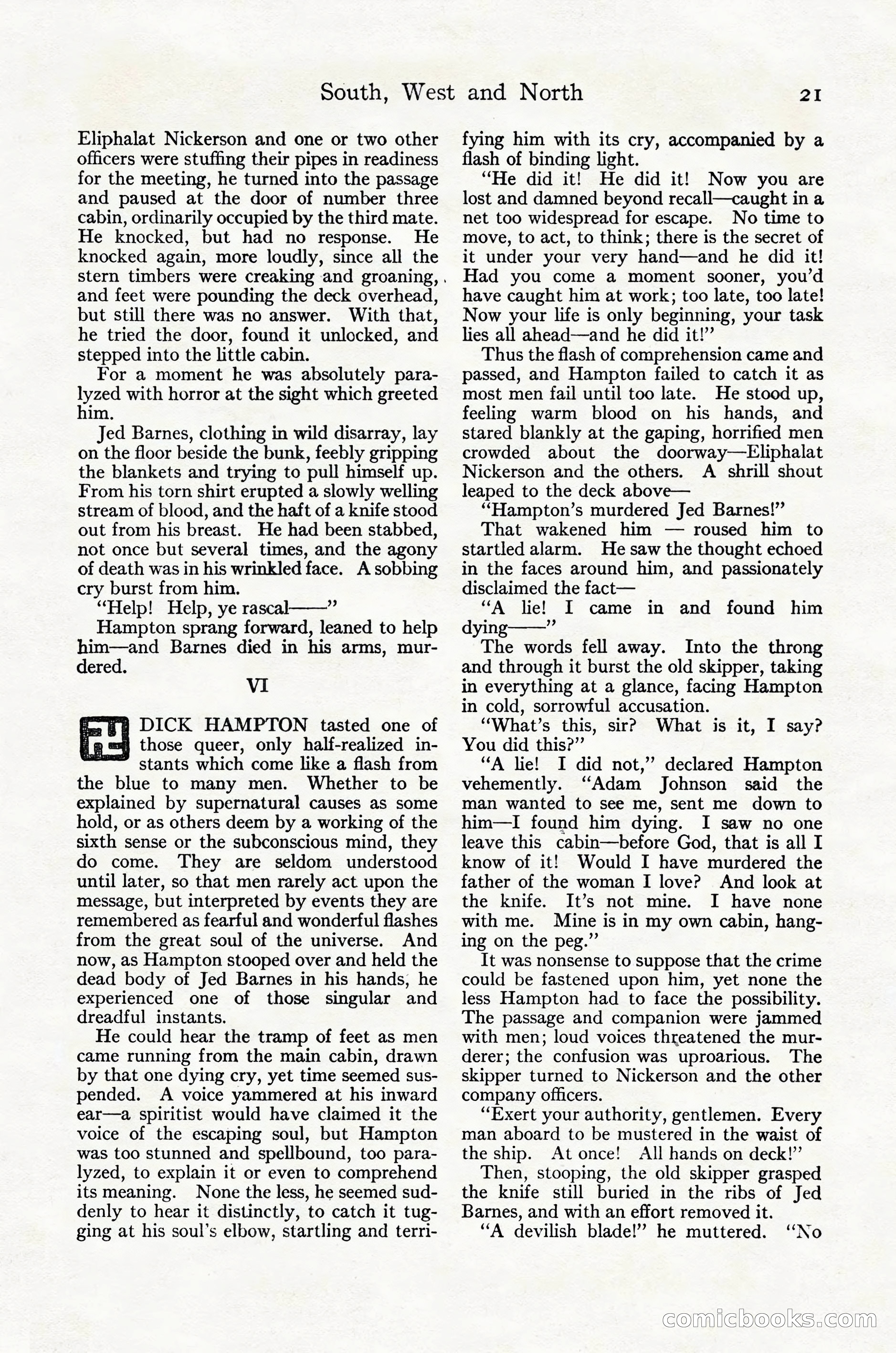 Adventure Magazine Cover, October 30, 1924 — page 31 of 204
