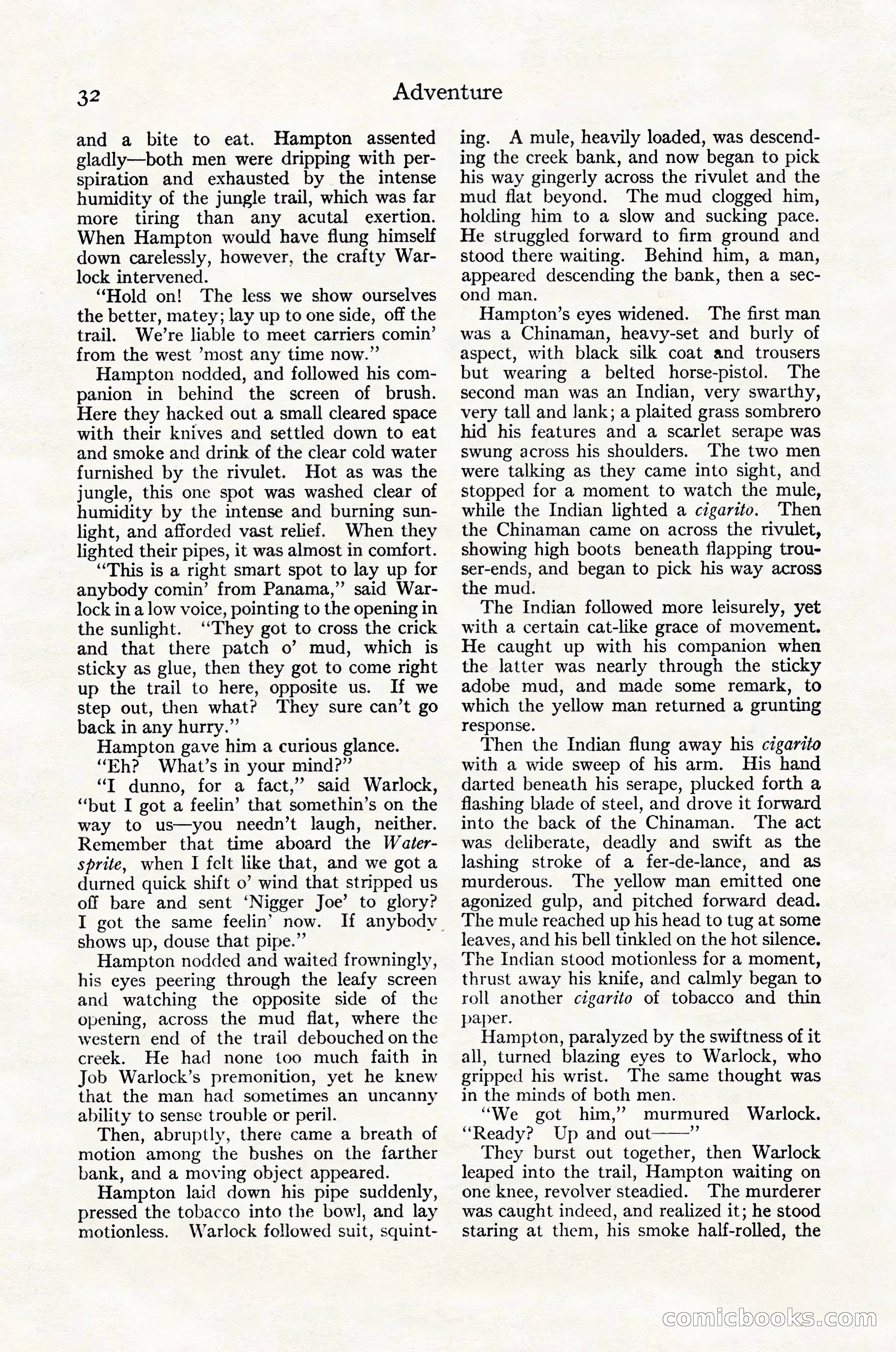 Adventure Magazine Cover, October 30, 1924 — page 42 of 204