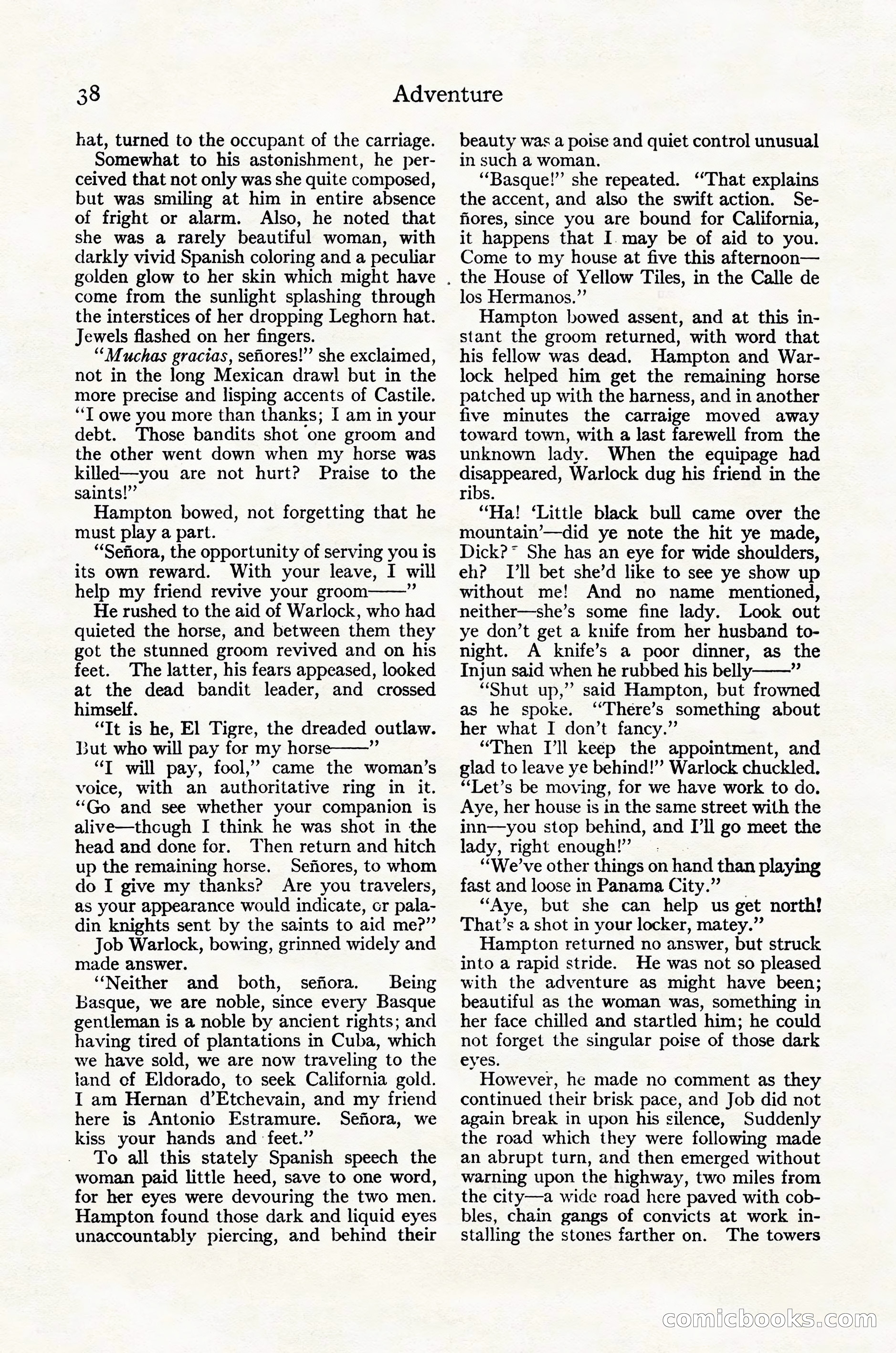 Adventure Magazine Cover, October 30, 1924 — page 48 of 204