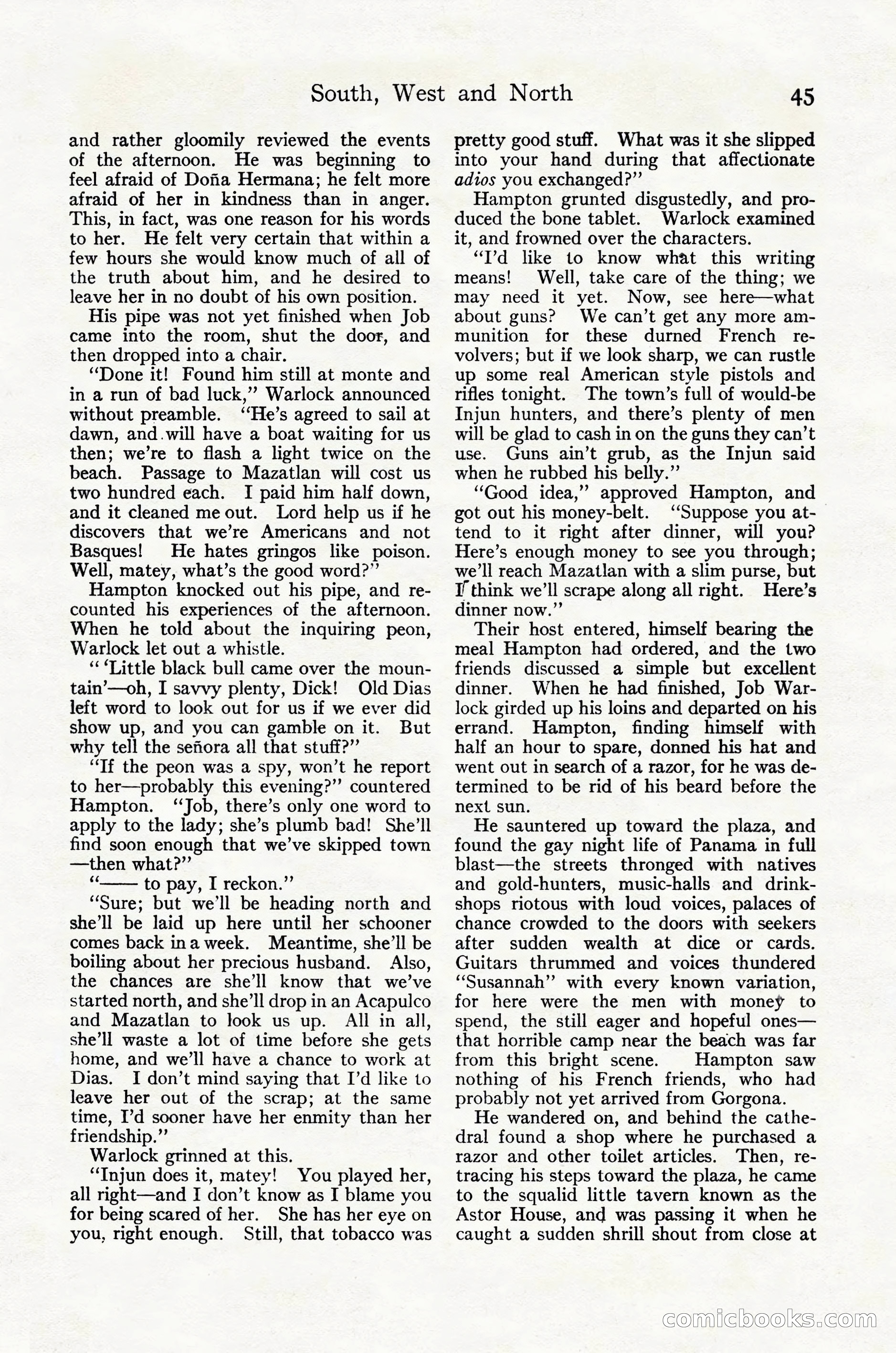 Adventure Magazine Cover, October 30, 1924 — page 55 of 204