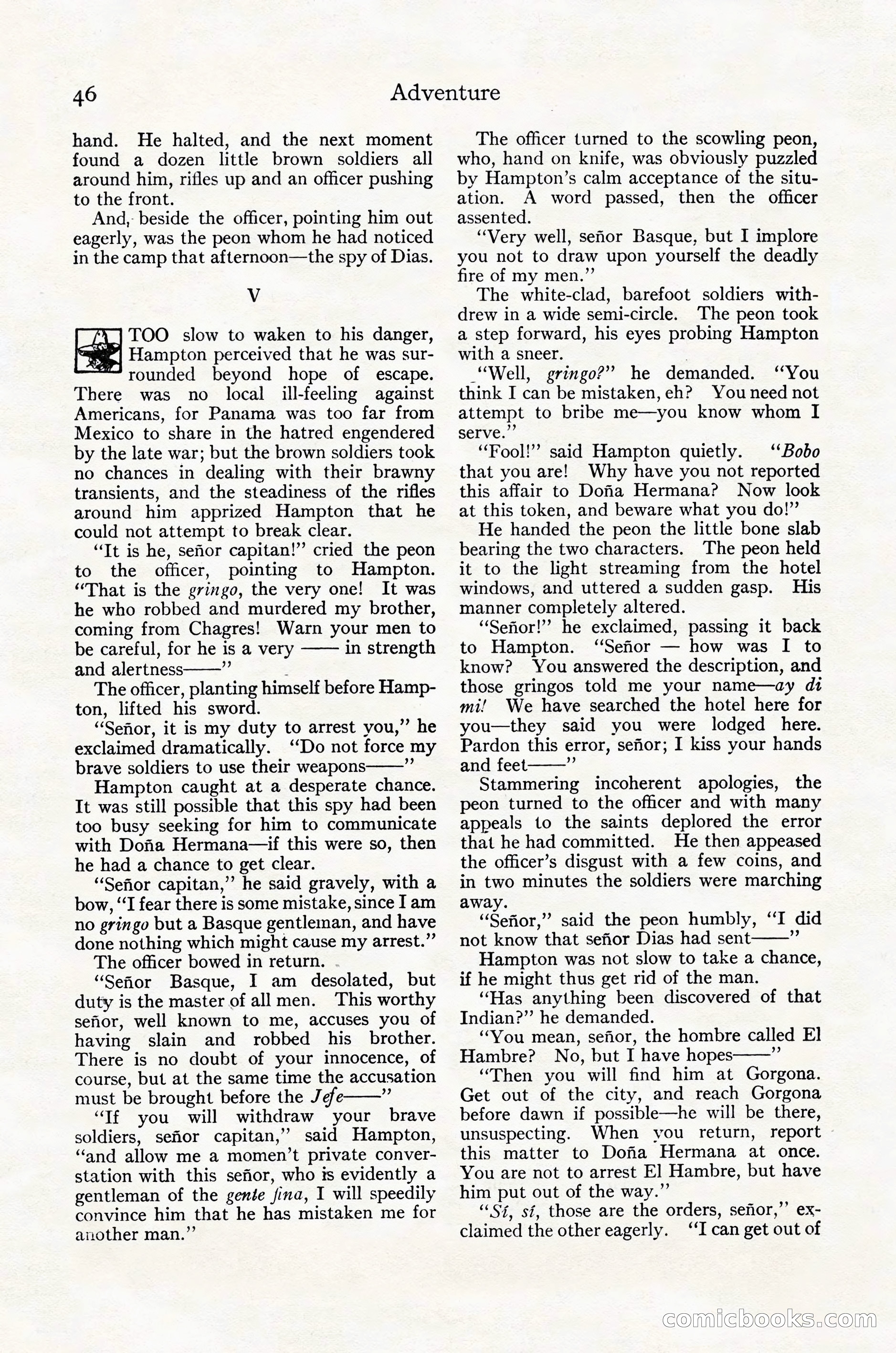 Adventure Magazine Cover, October 30, 1924 — page 56 of 204