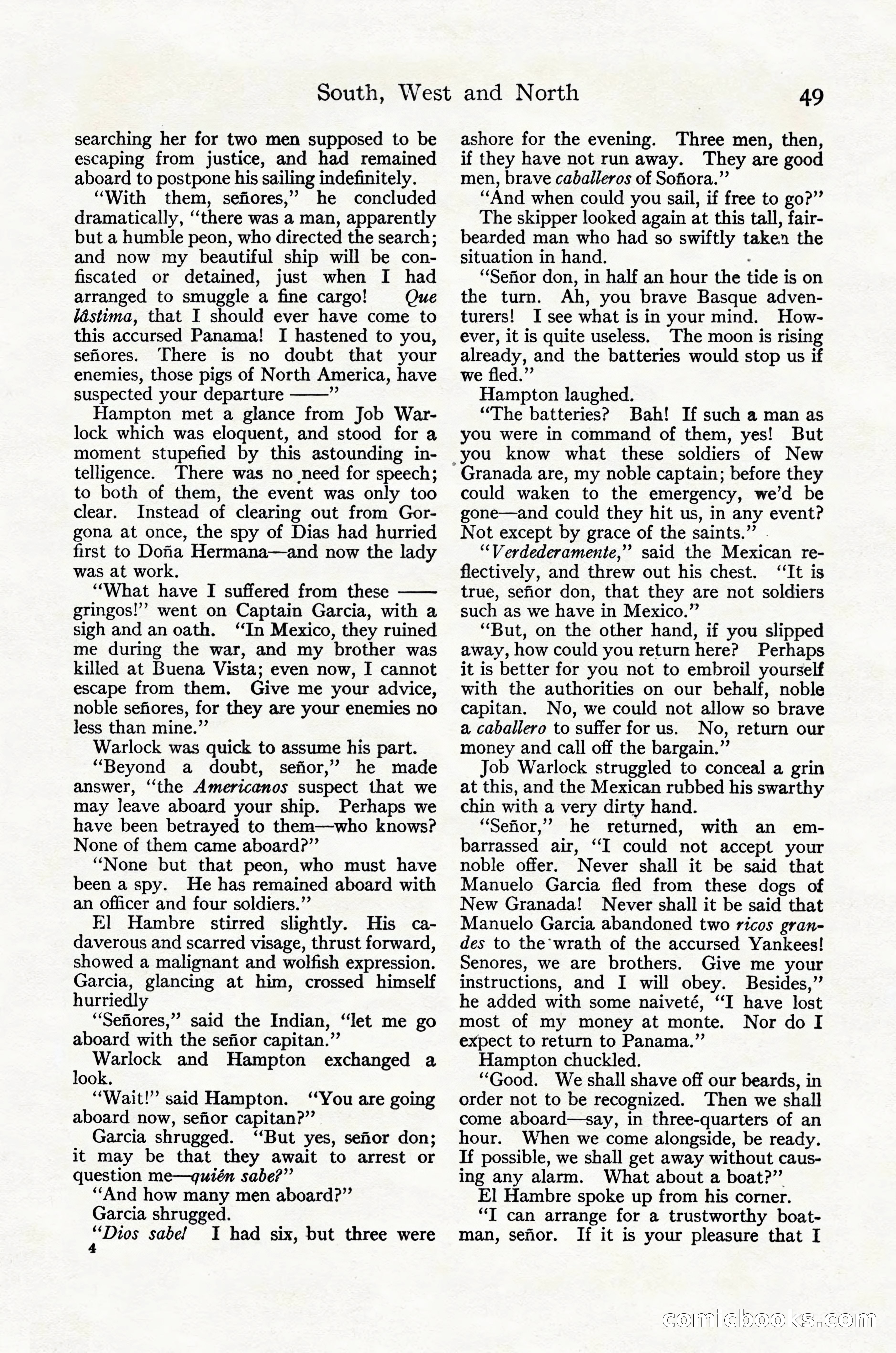 Adventure Magazine Cover, October 30, 1924 — page 59 of 204