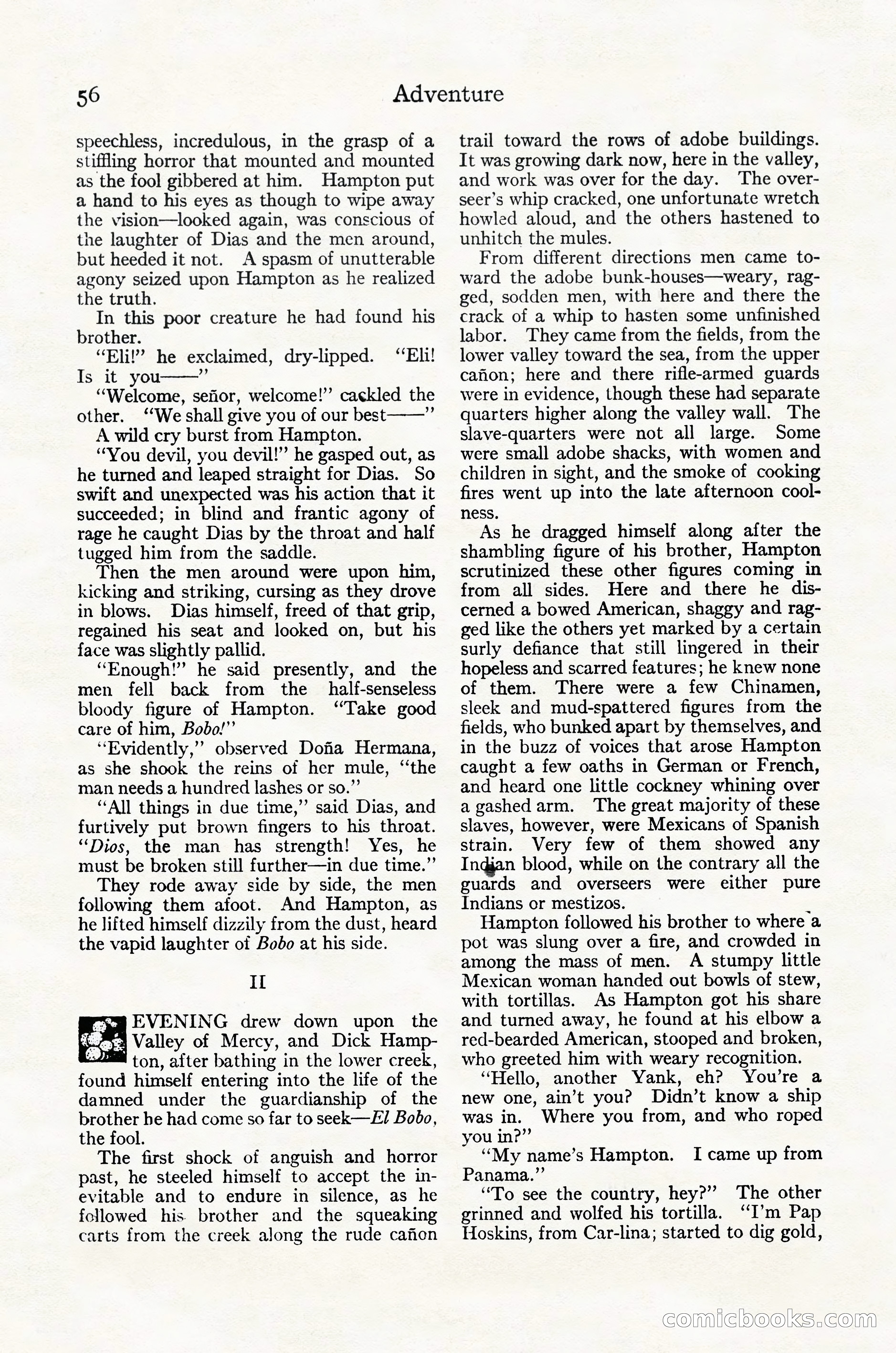 Adventure Magazine Cover, October 30, 1924 — page 66 of 204