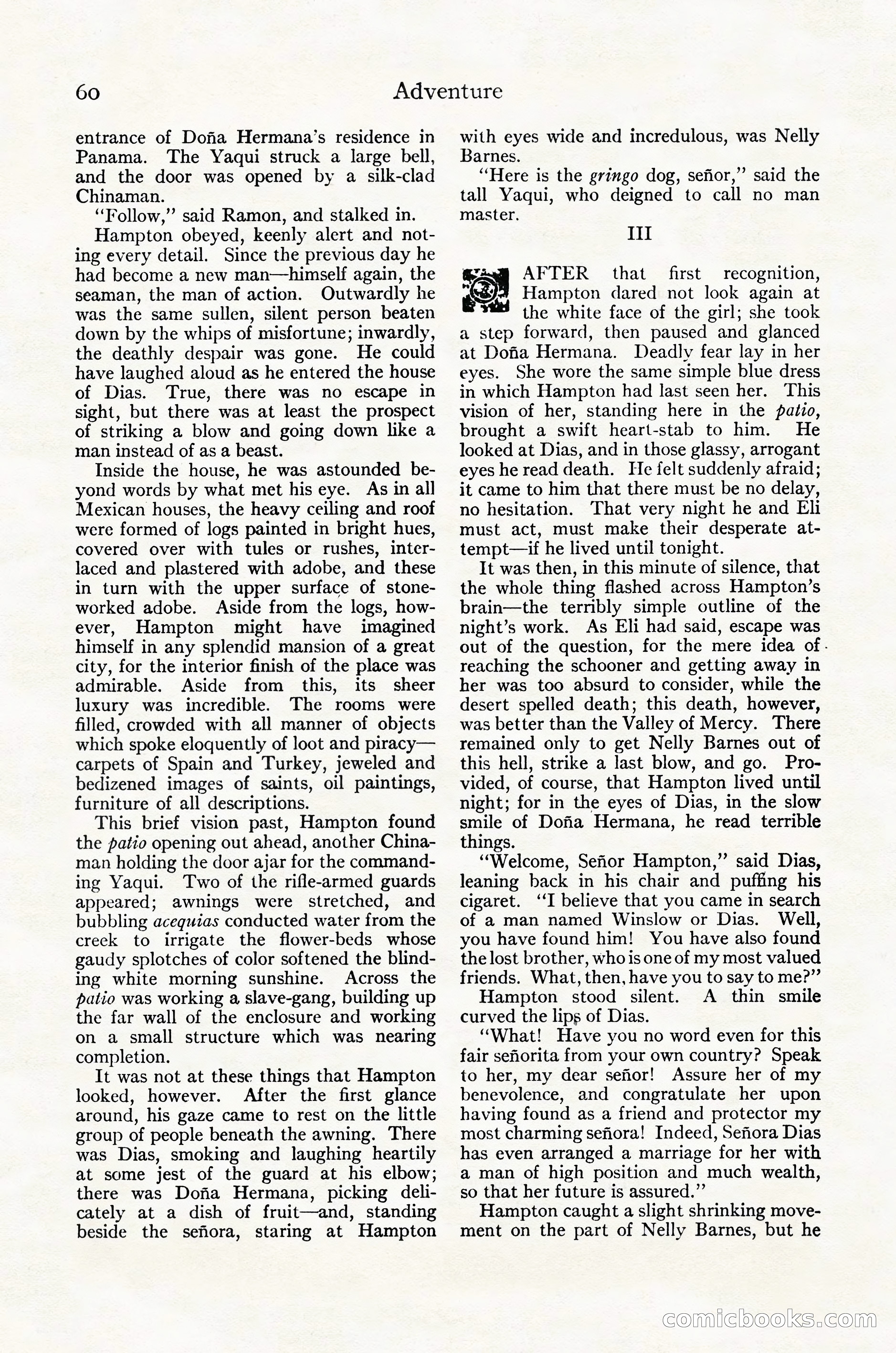 Adventure Magazine Cover, October 30, 1924 — page 70 of 204