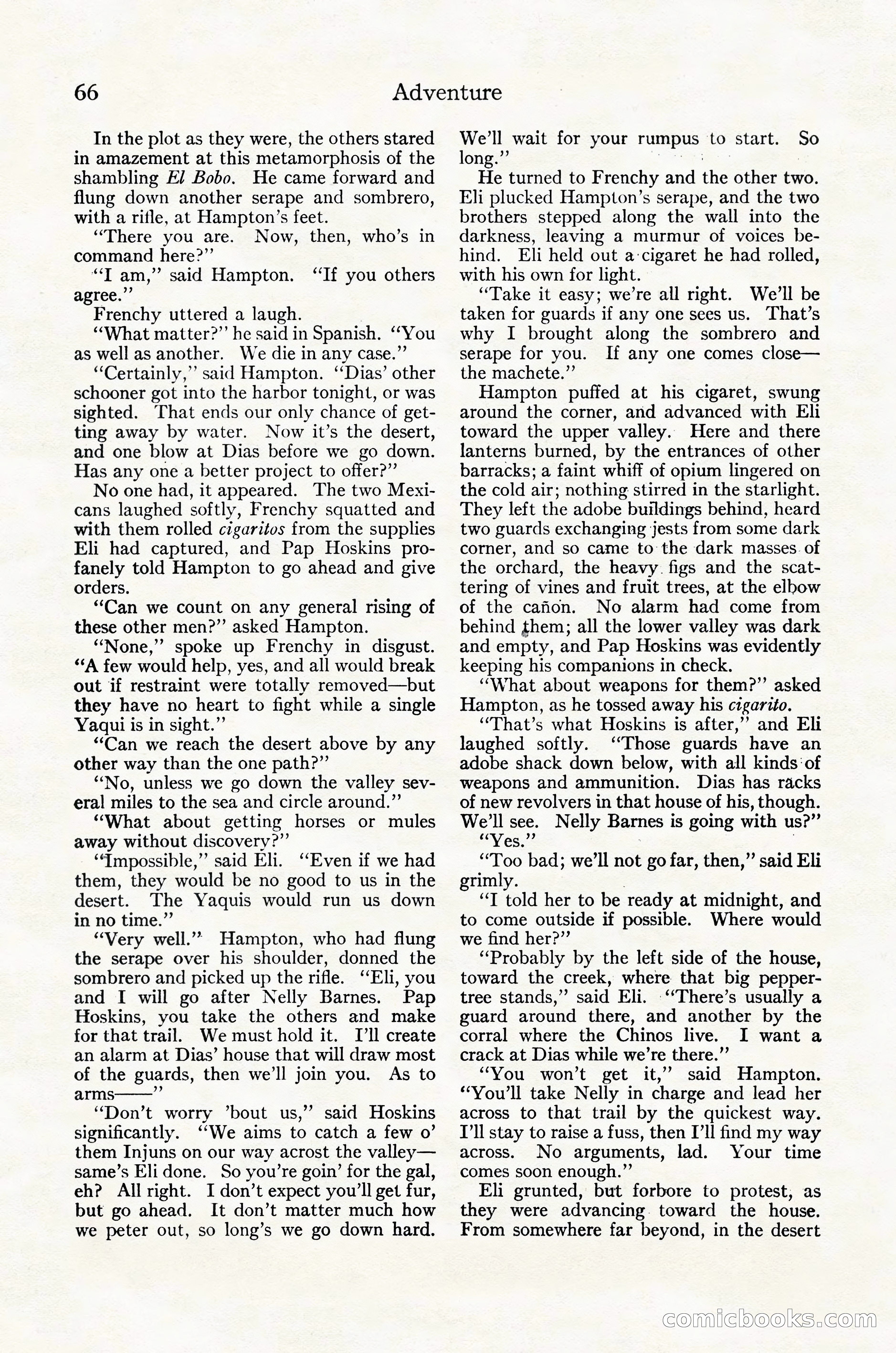 Adventure Magazine Cover, October 30, 1924 — page 76 of 204