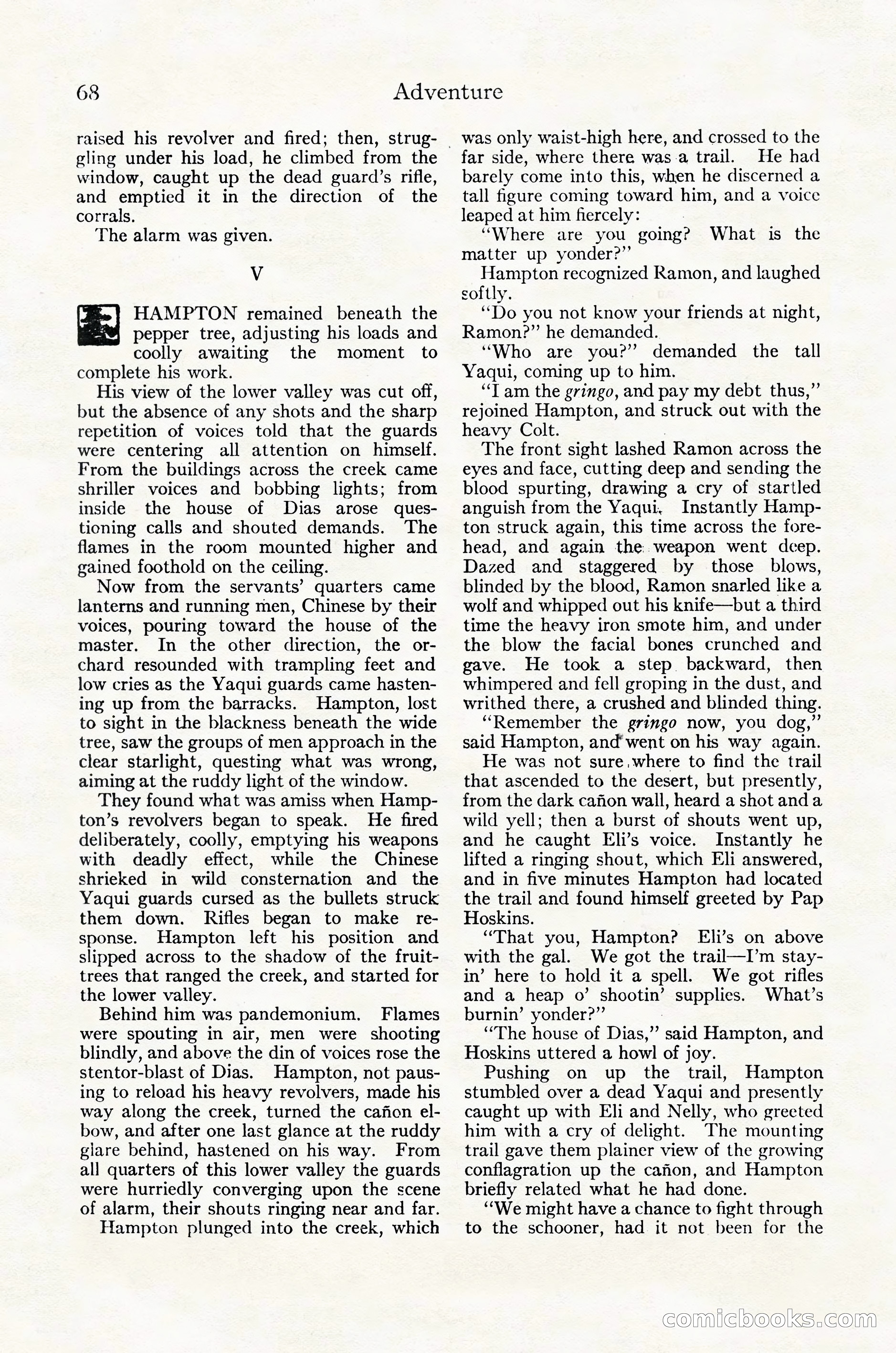Adventure Magazine Cover, October 30, 1924 — page 78 of 204