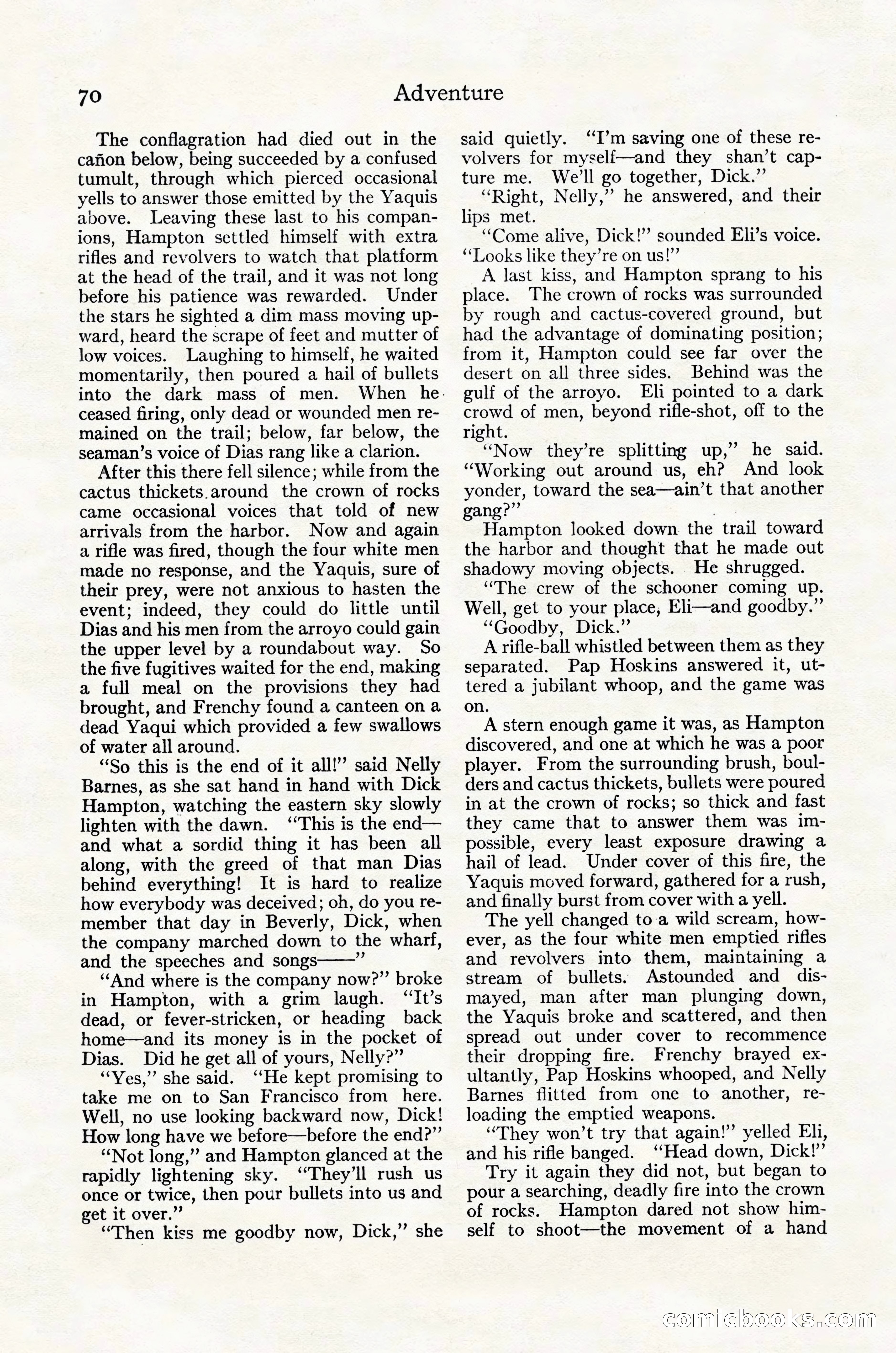 Adventure Magazine Cover, October 30, 1924 — page 80 of 204
