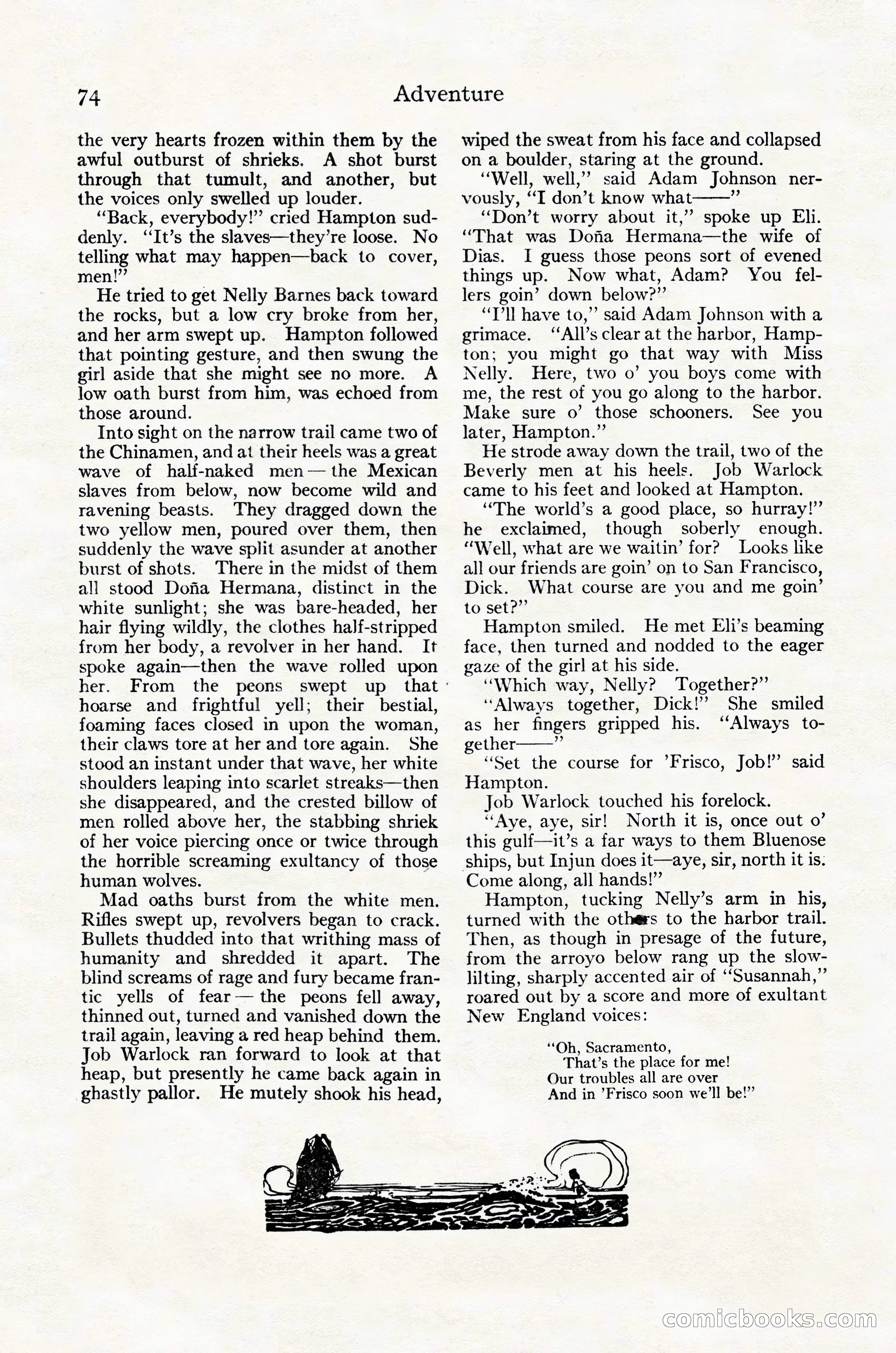Adventure Magazine Cover, October 30, 1924 — page 84 of 204