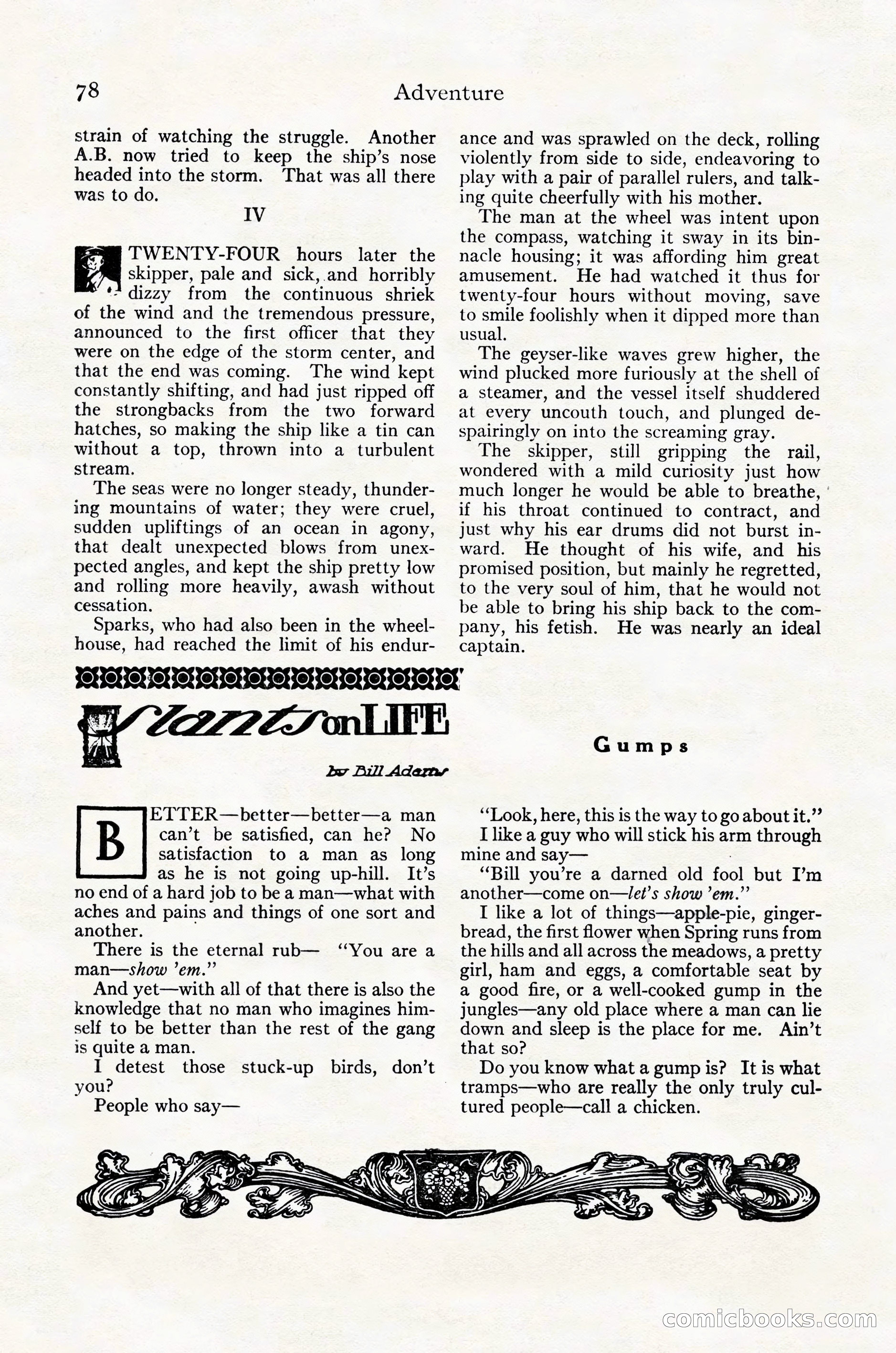 Adventure Magazine Cover, October 30, 1924 — page 88 of 204