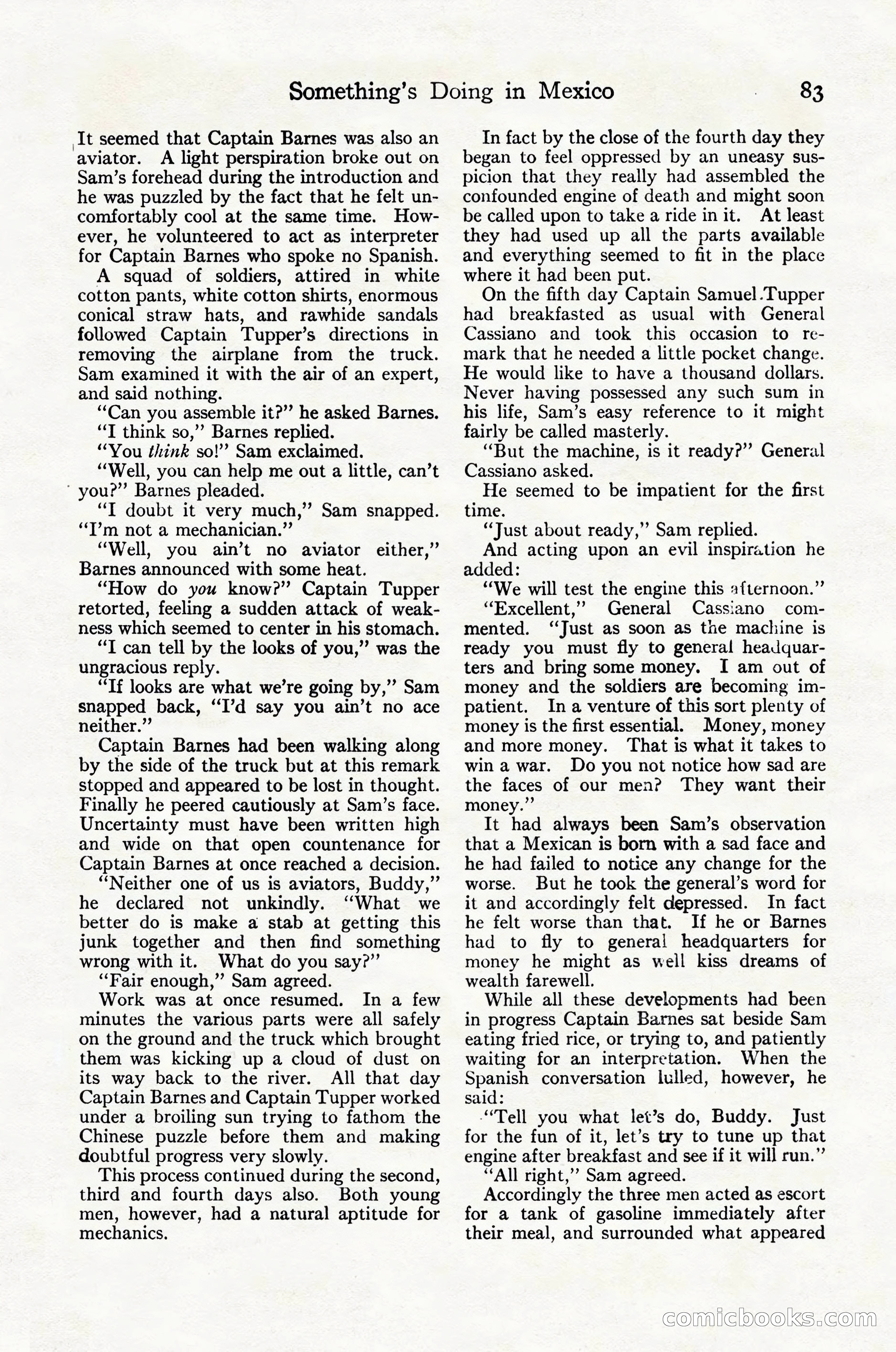 Adventure Magazine Cover, October 30, 1924 — page 93 of 204