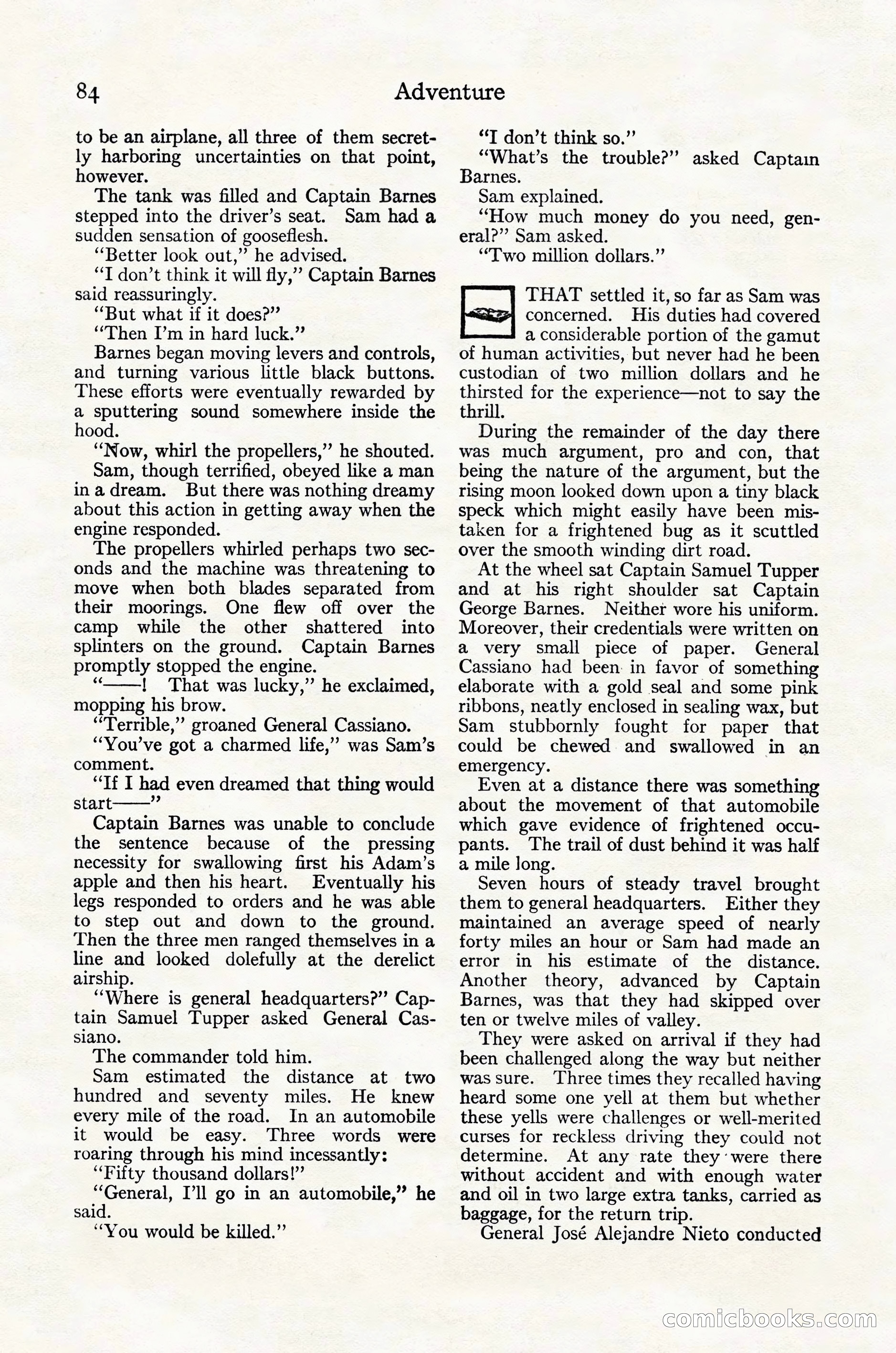Adventure Magazine Cover, October 30, 1924 — page 94 of 204
