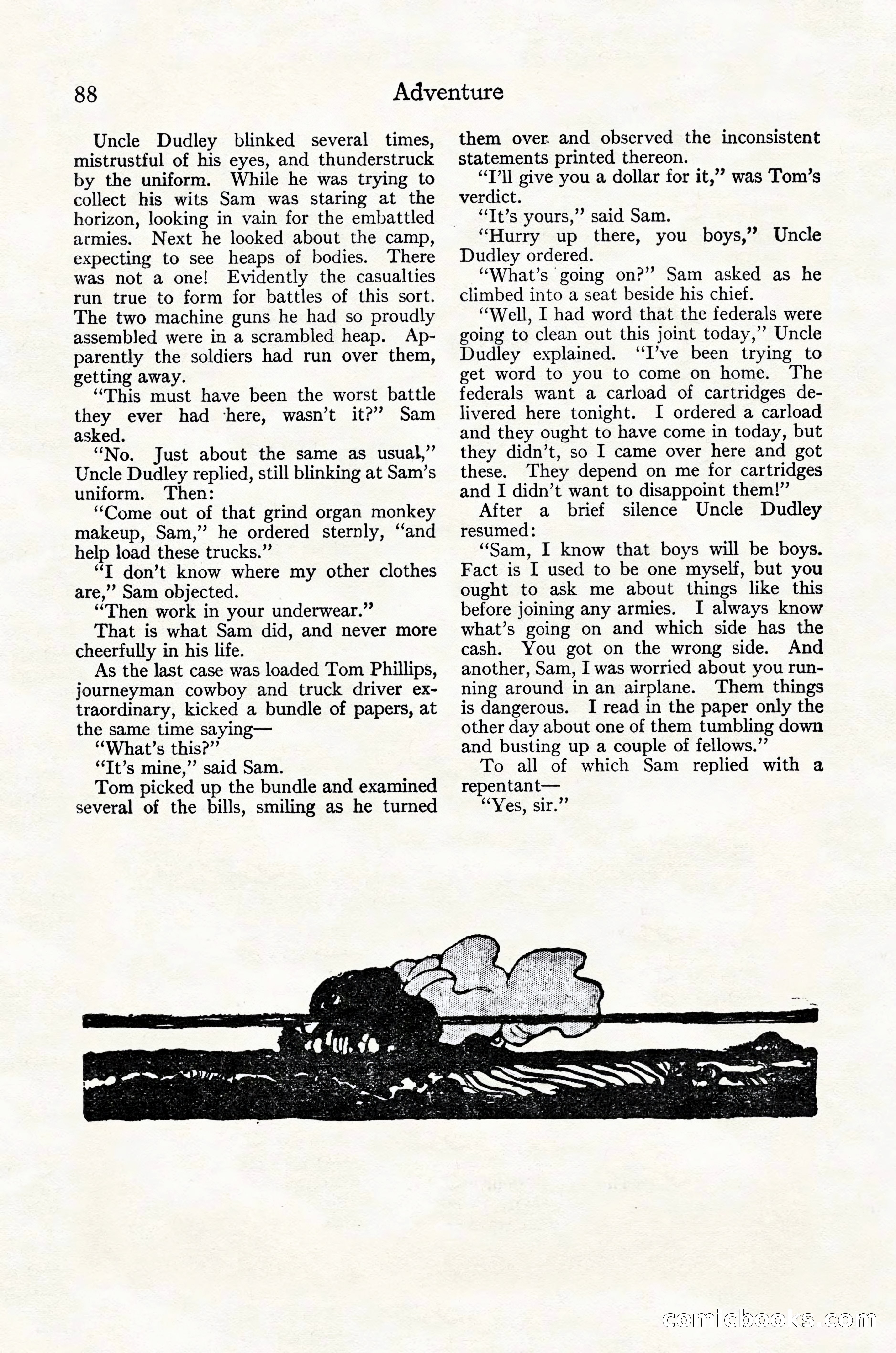 Adventure Magazine Cover, October 30, 1924 — page 98 of 204