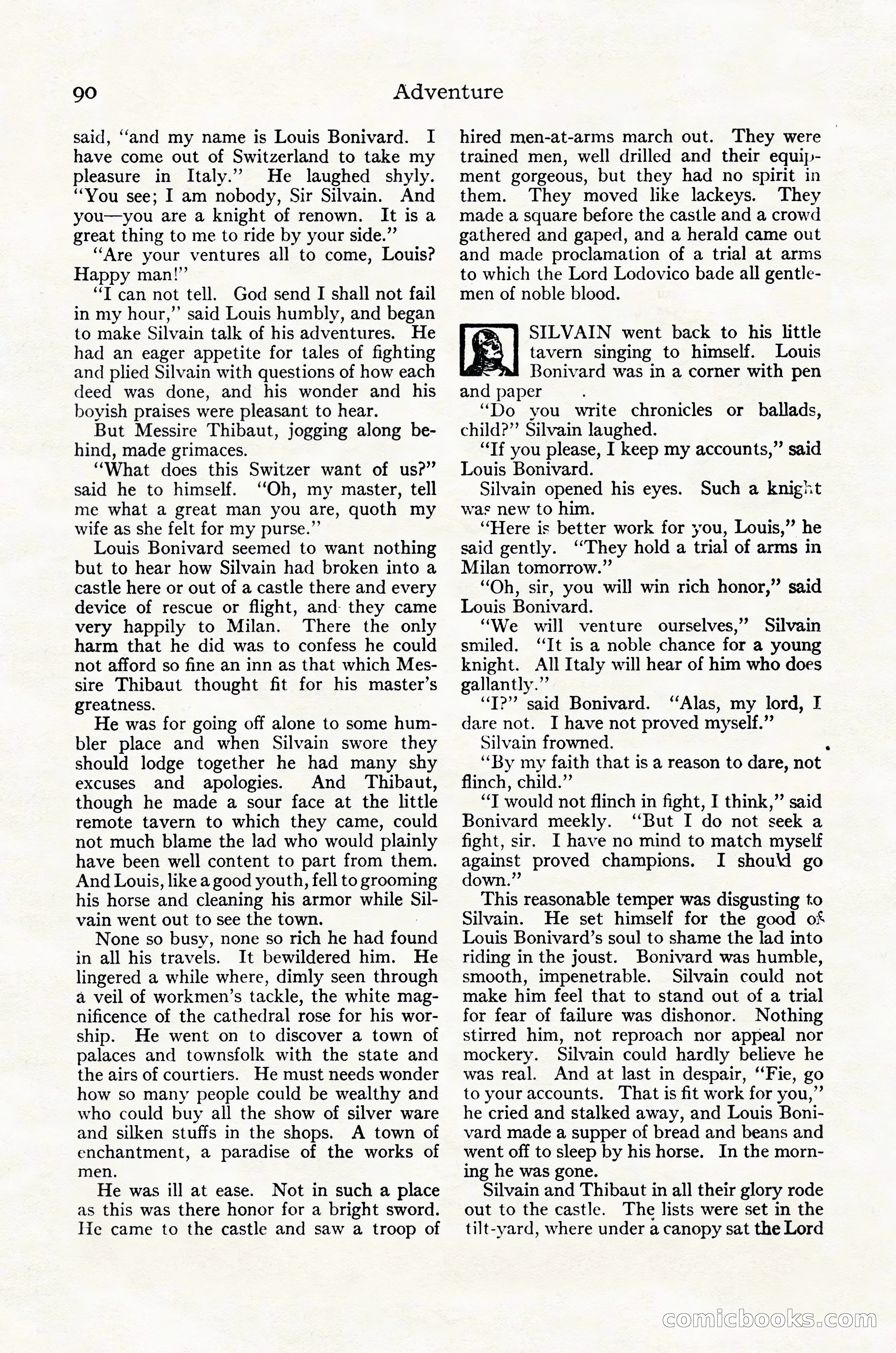 Adventure Magazine Cover, October 30, 1924 — page 100 of 204