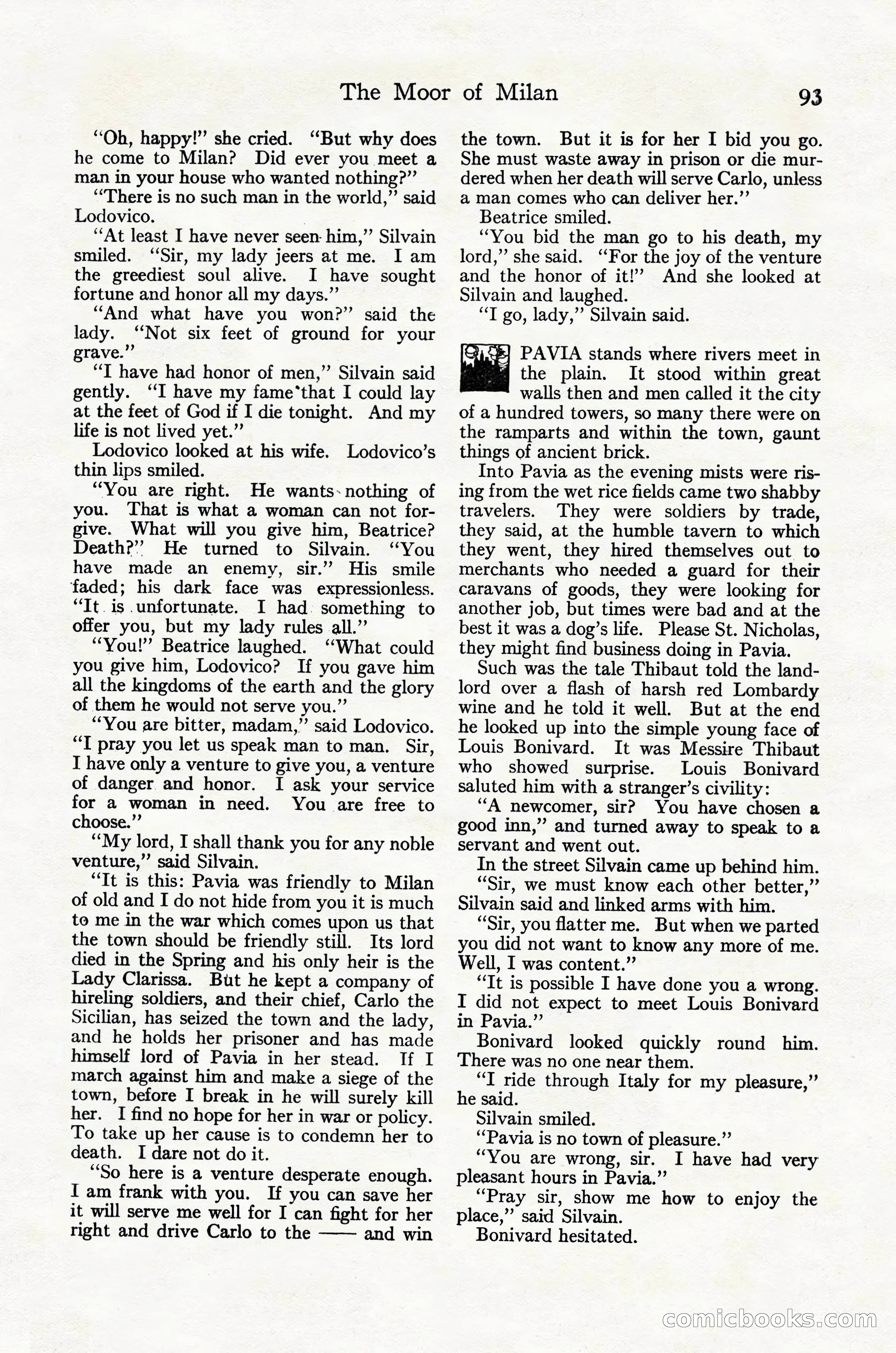 Adventure Magazine Cover, October 30, 1924 — page 103 of 204