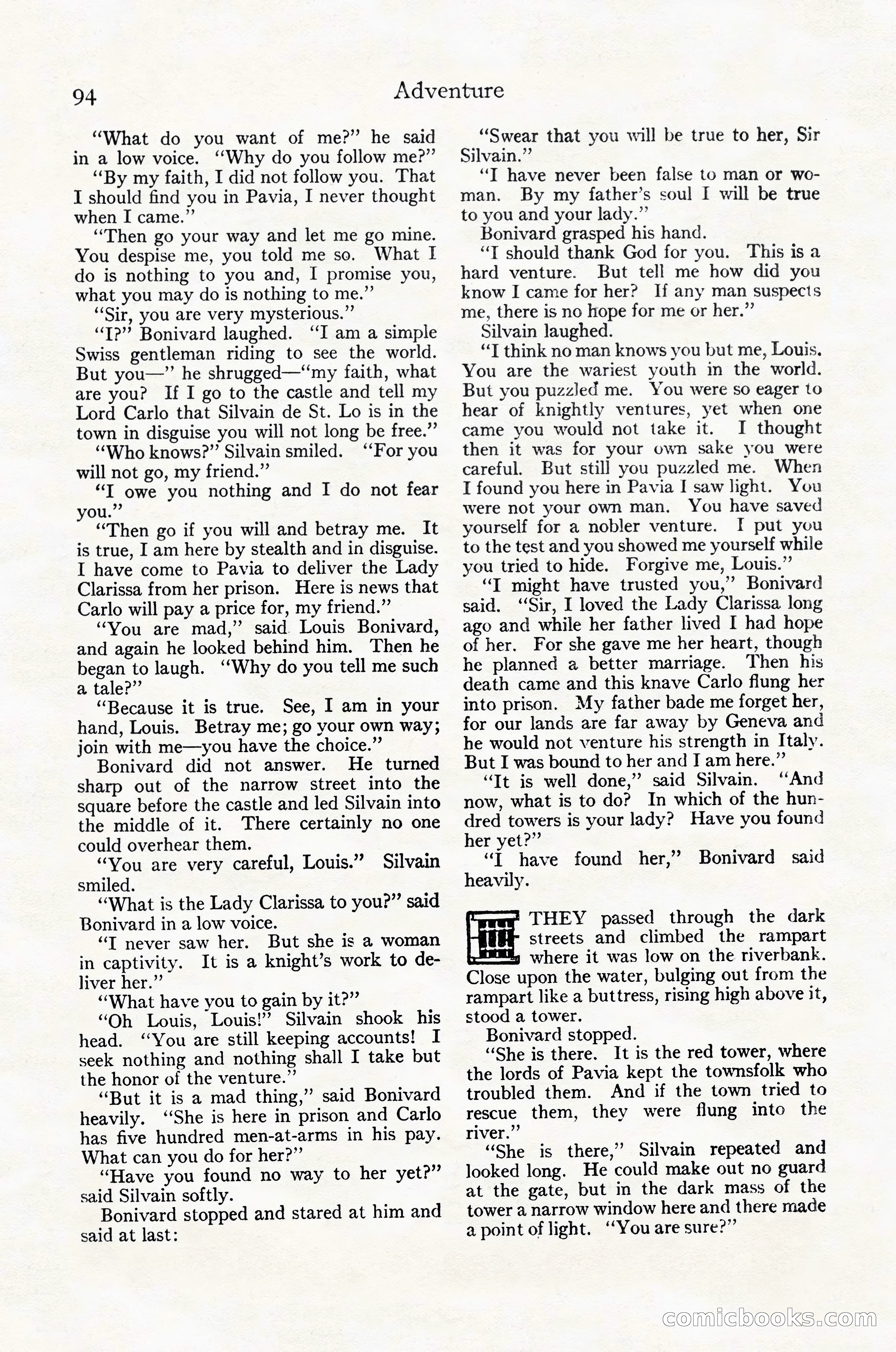 Adventure Magazine Cover, October 30, 1924 — page 104 of 204