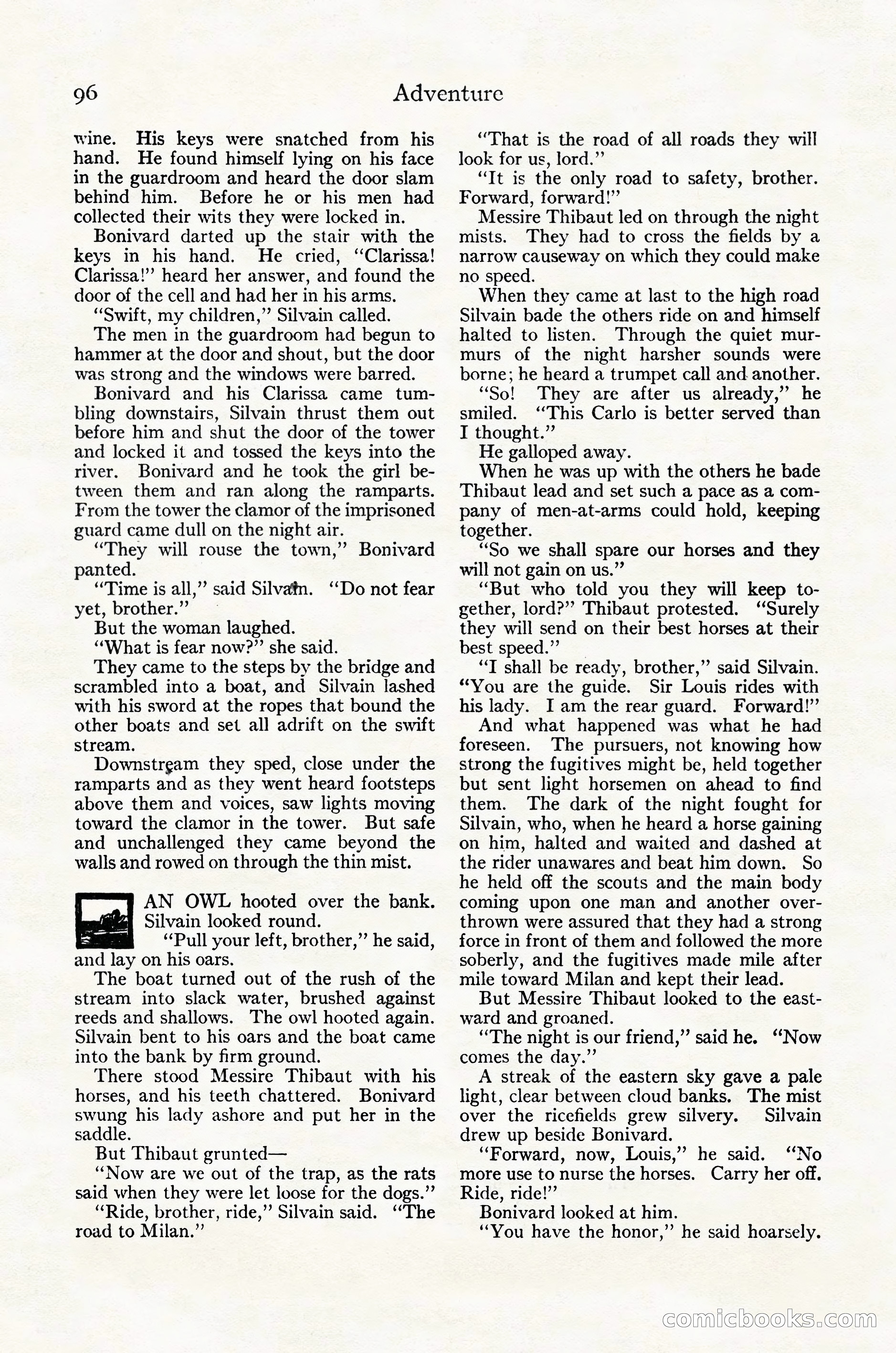 Adventure Magazine Cover, October 30, 1924 — page 106 of 204