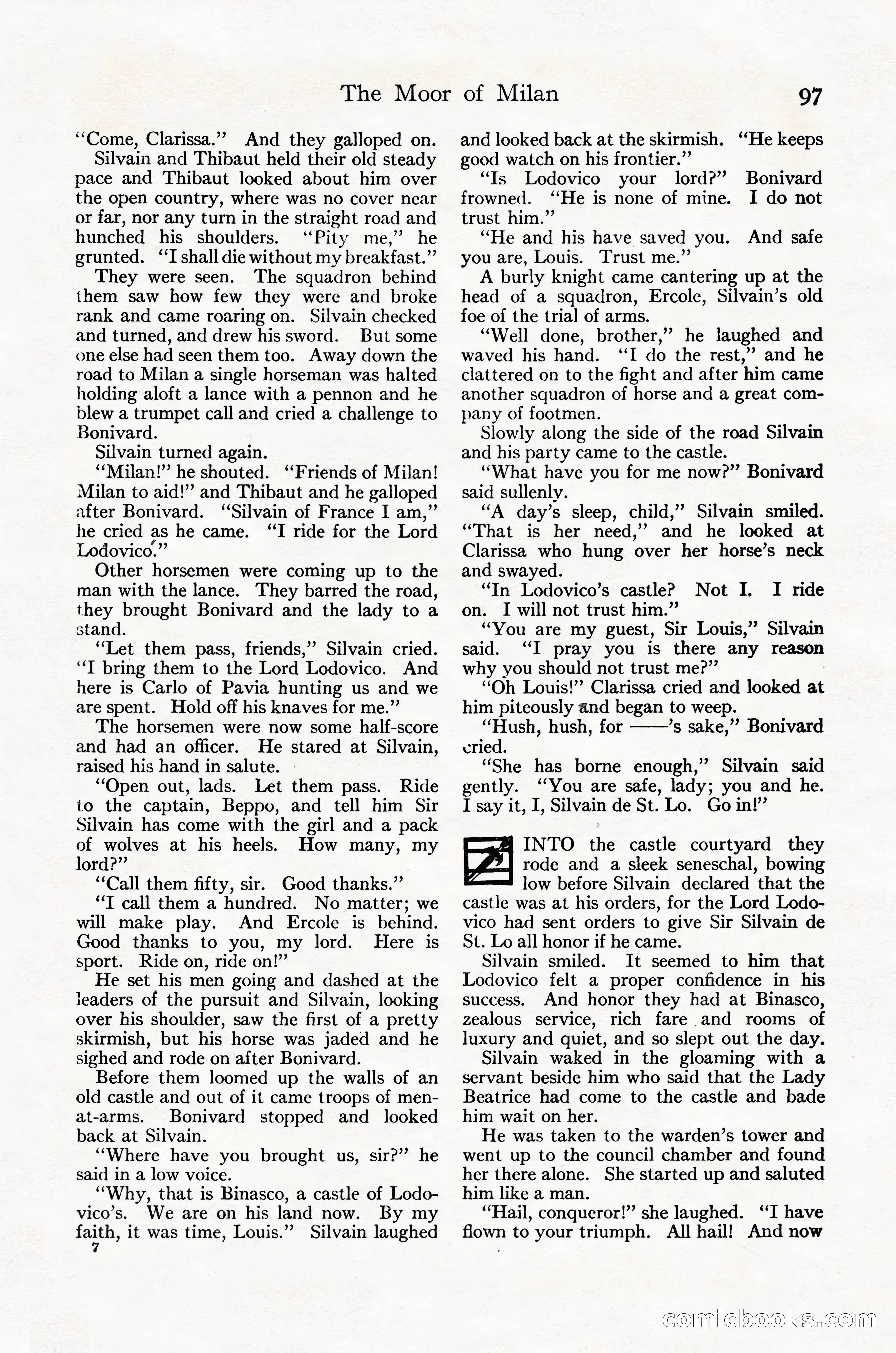 Adventure Magazine Cover, October 30, 1924 — page 107 of 204