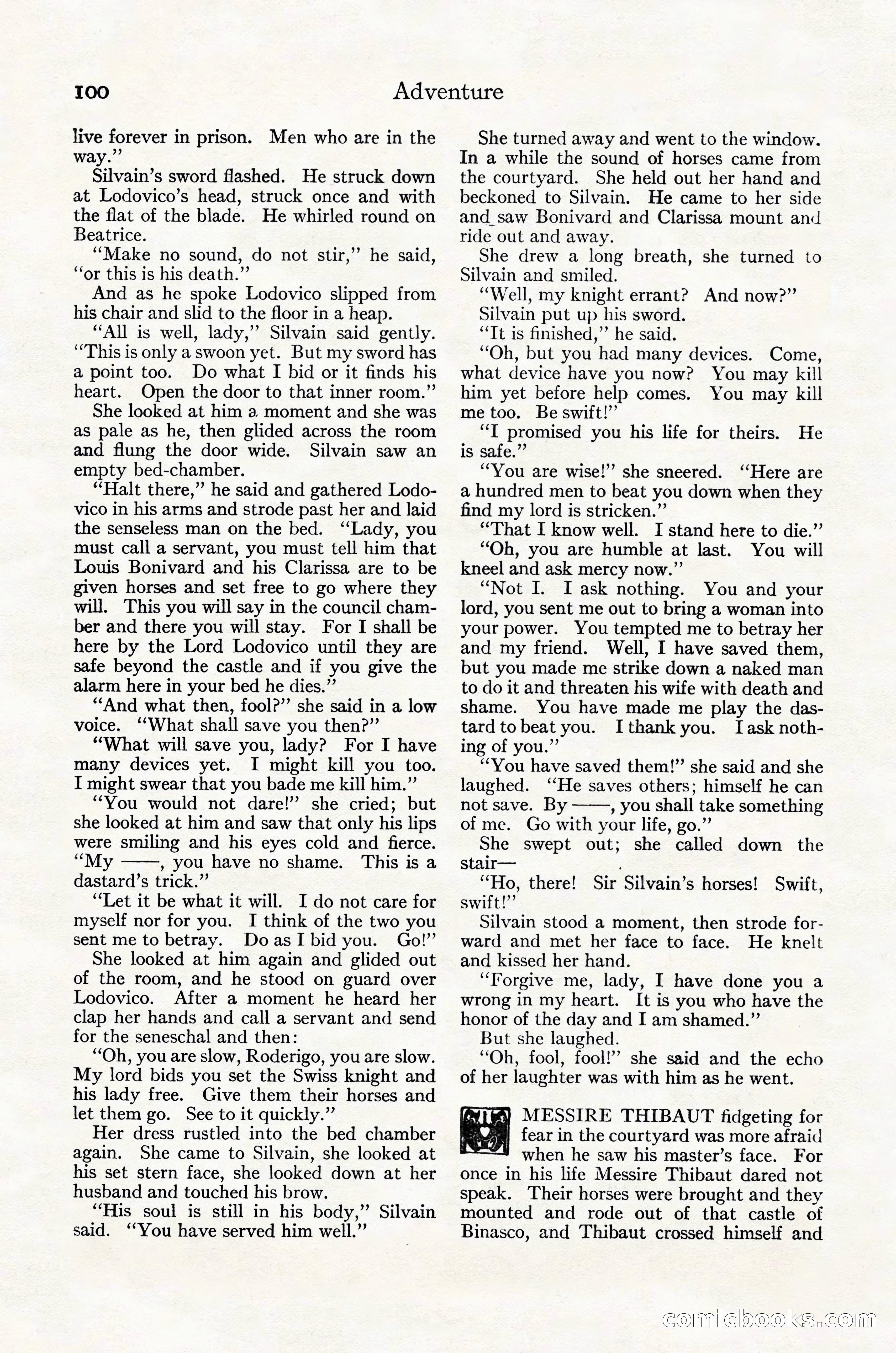 Adventure Magazine Cover, October 30, 1924 — page 110 of 204