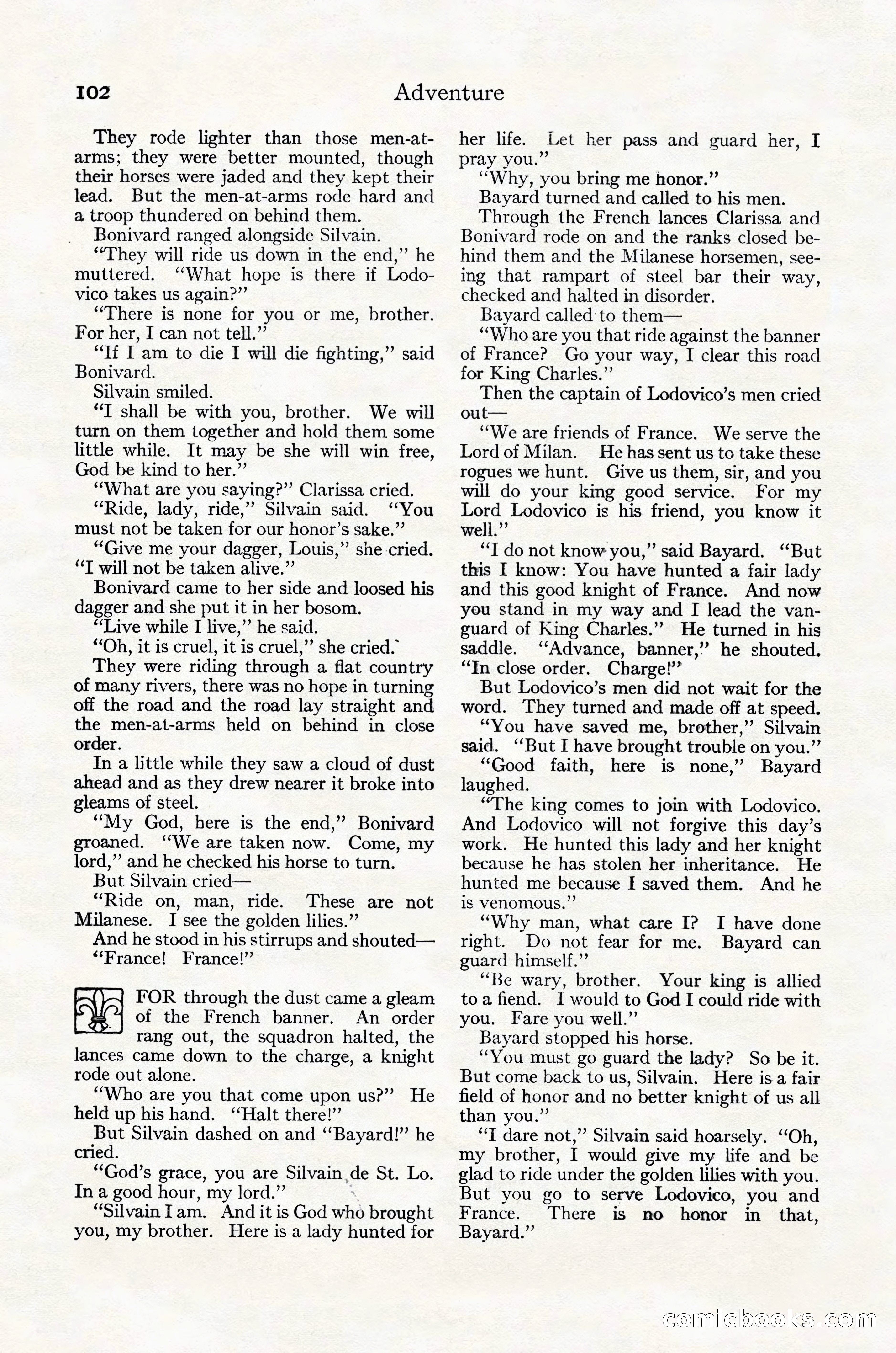 Adventure Magazine Cover, October 30, 1924 — page 112 of 204