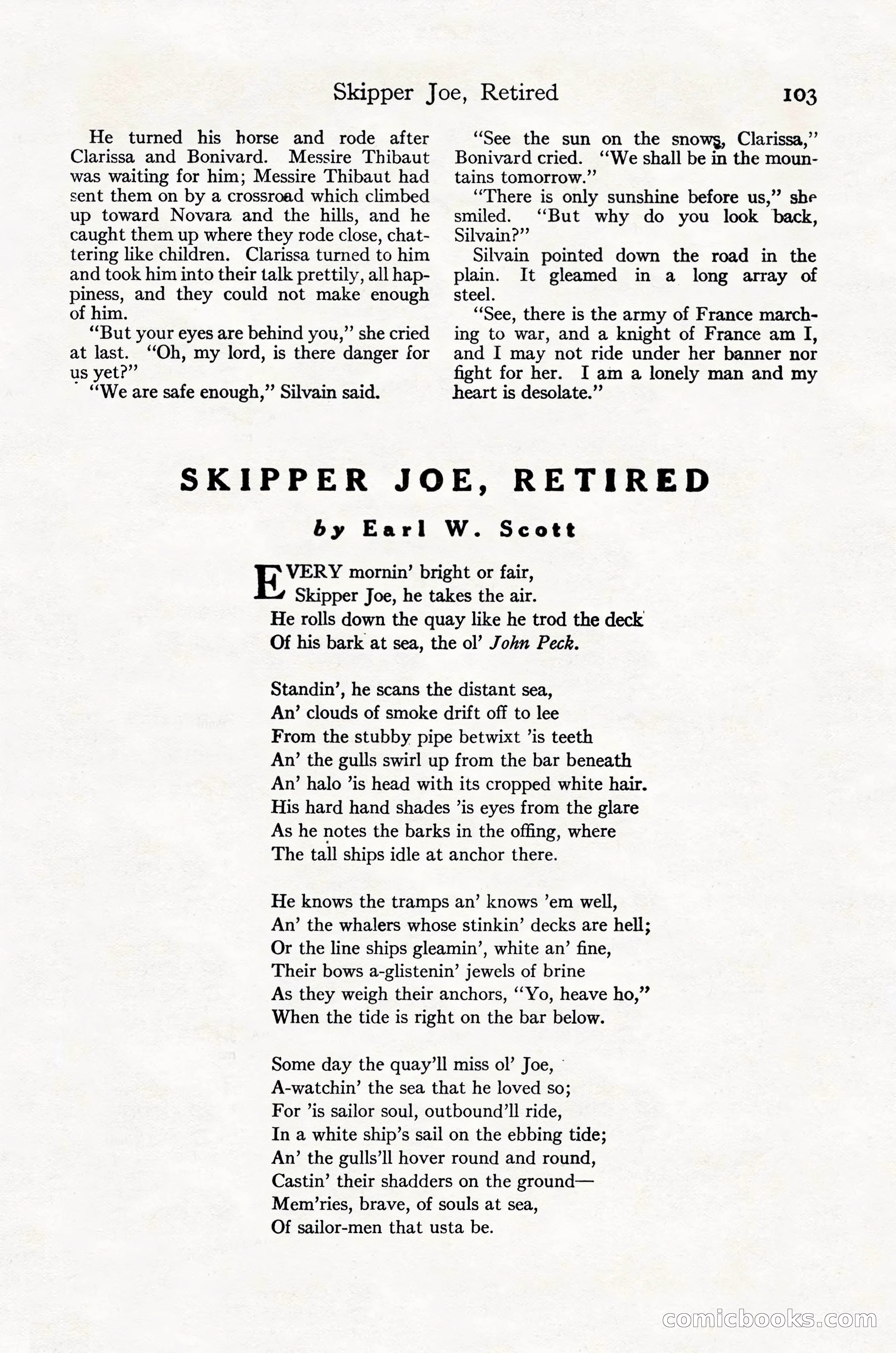 Adventure Magazine Cover, October 30, 1924 — page 113 of 204