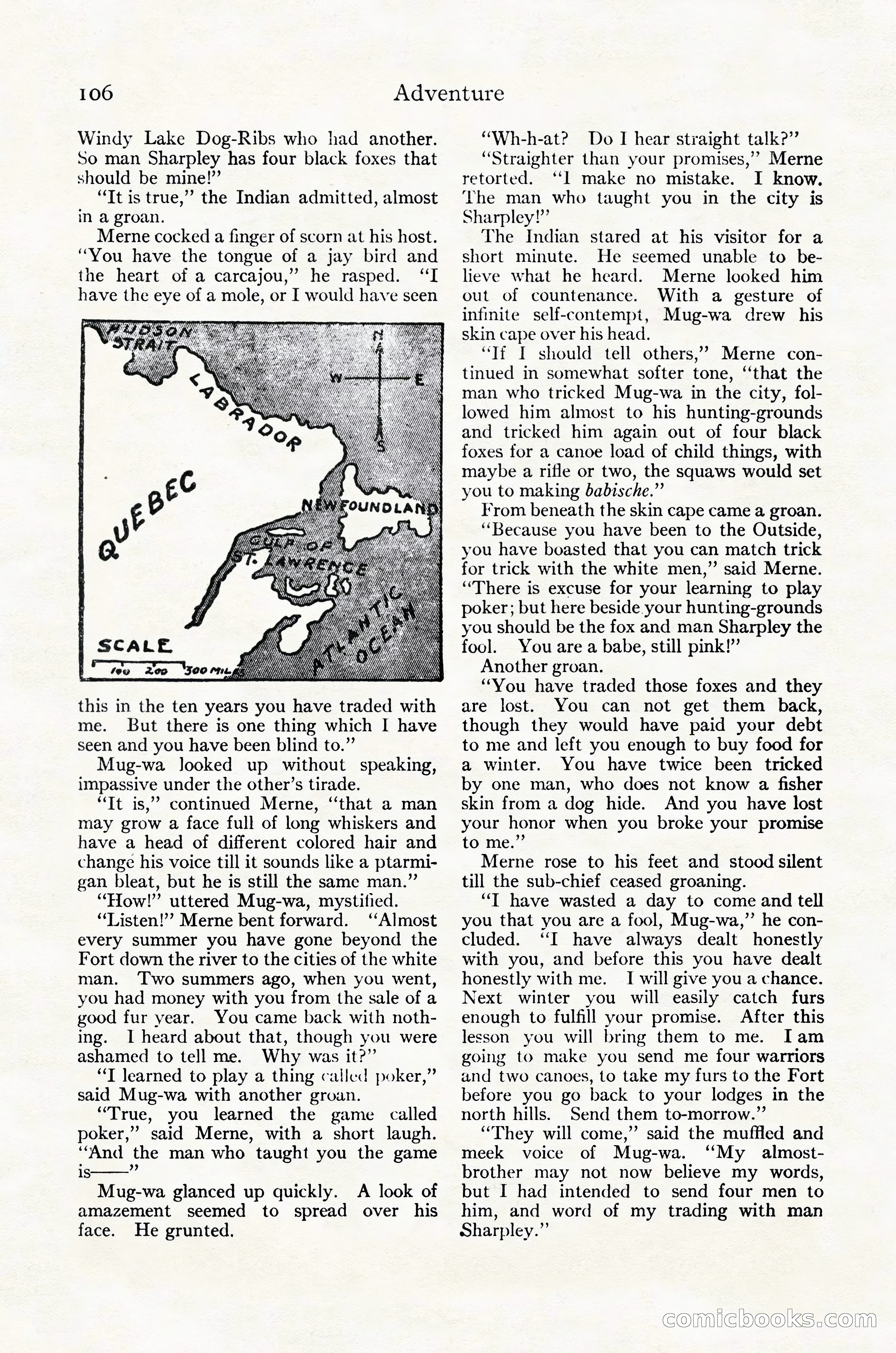 Adventure Magazine Cover, October 30, 1924 — page 116 of 204