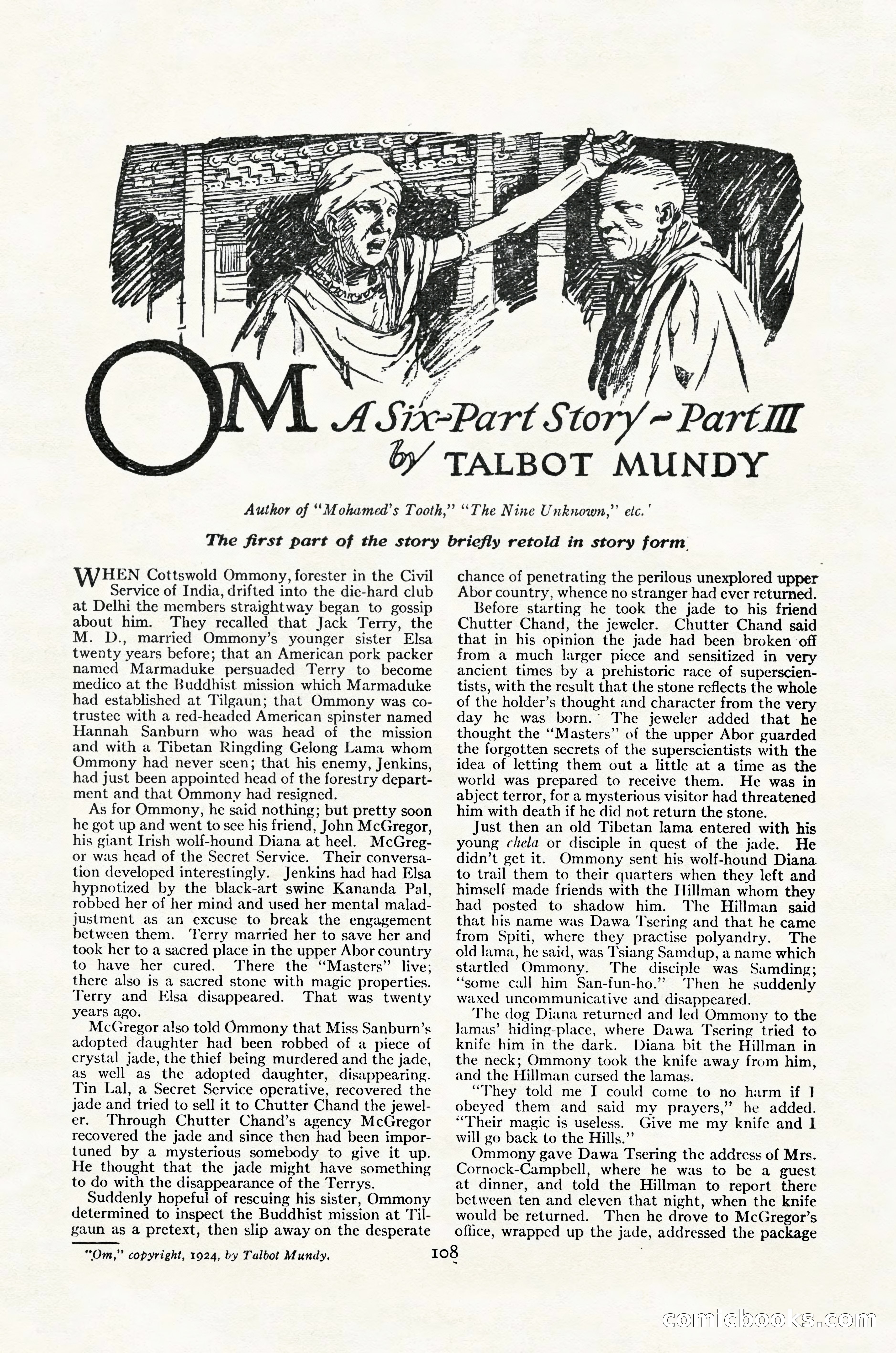 Adventure Magazine Cover, October 30, 1924 — page 118 of 204