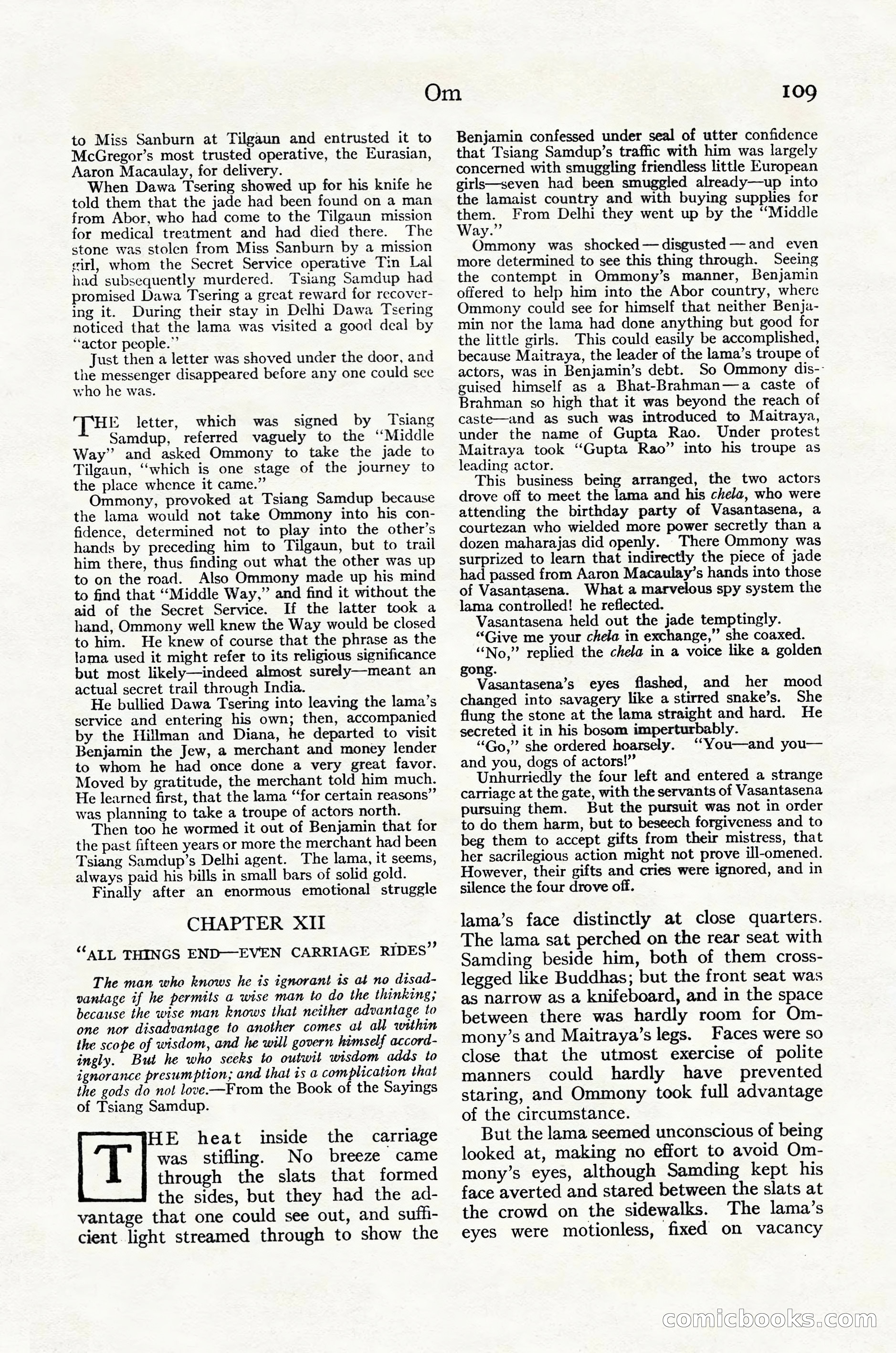 Adventure Magazine Cover, October 30, 1924 — page 119 of 204