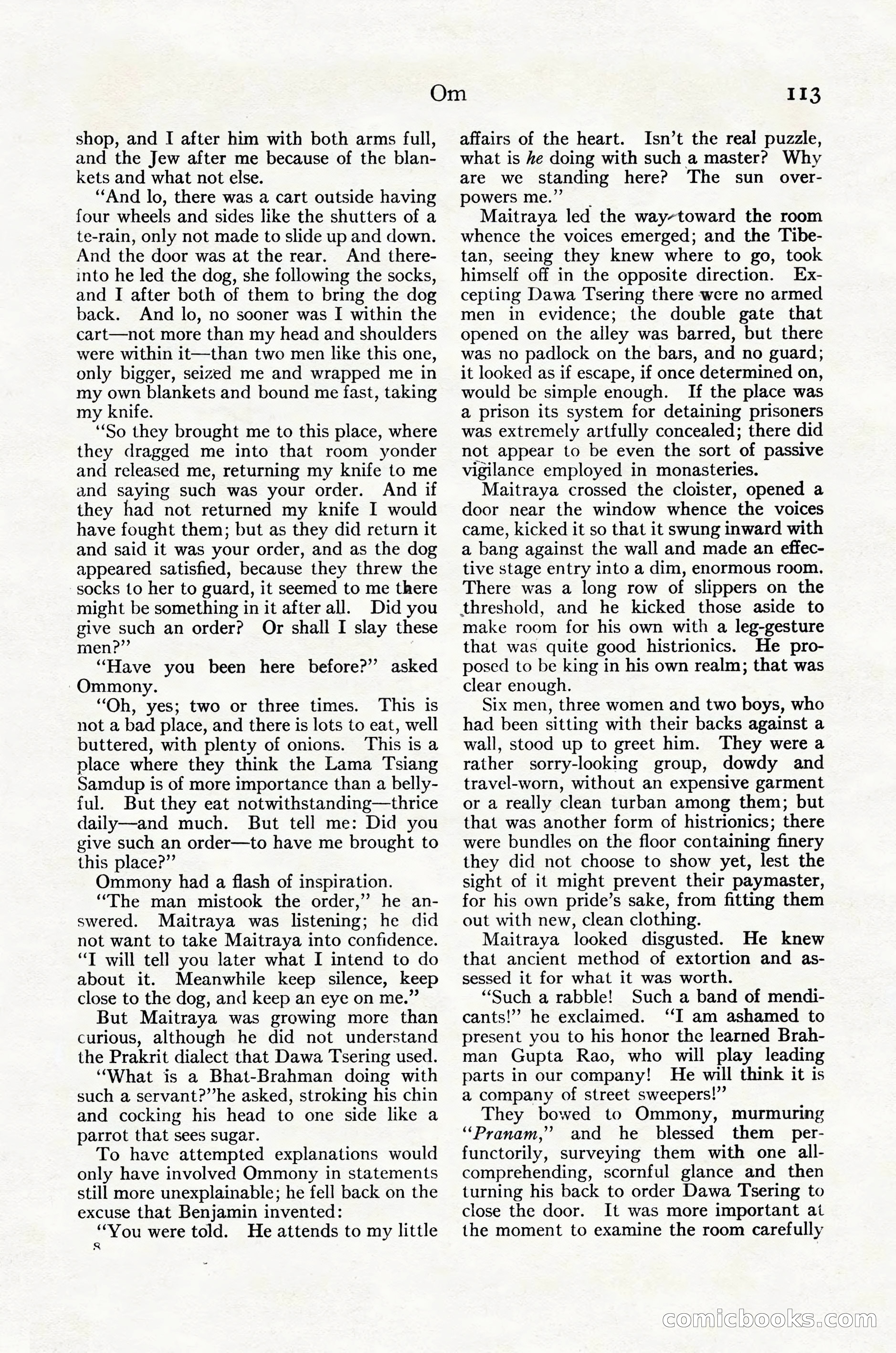 Adventure Magazine Cover, October 30, 1924 — page 123 of 204