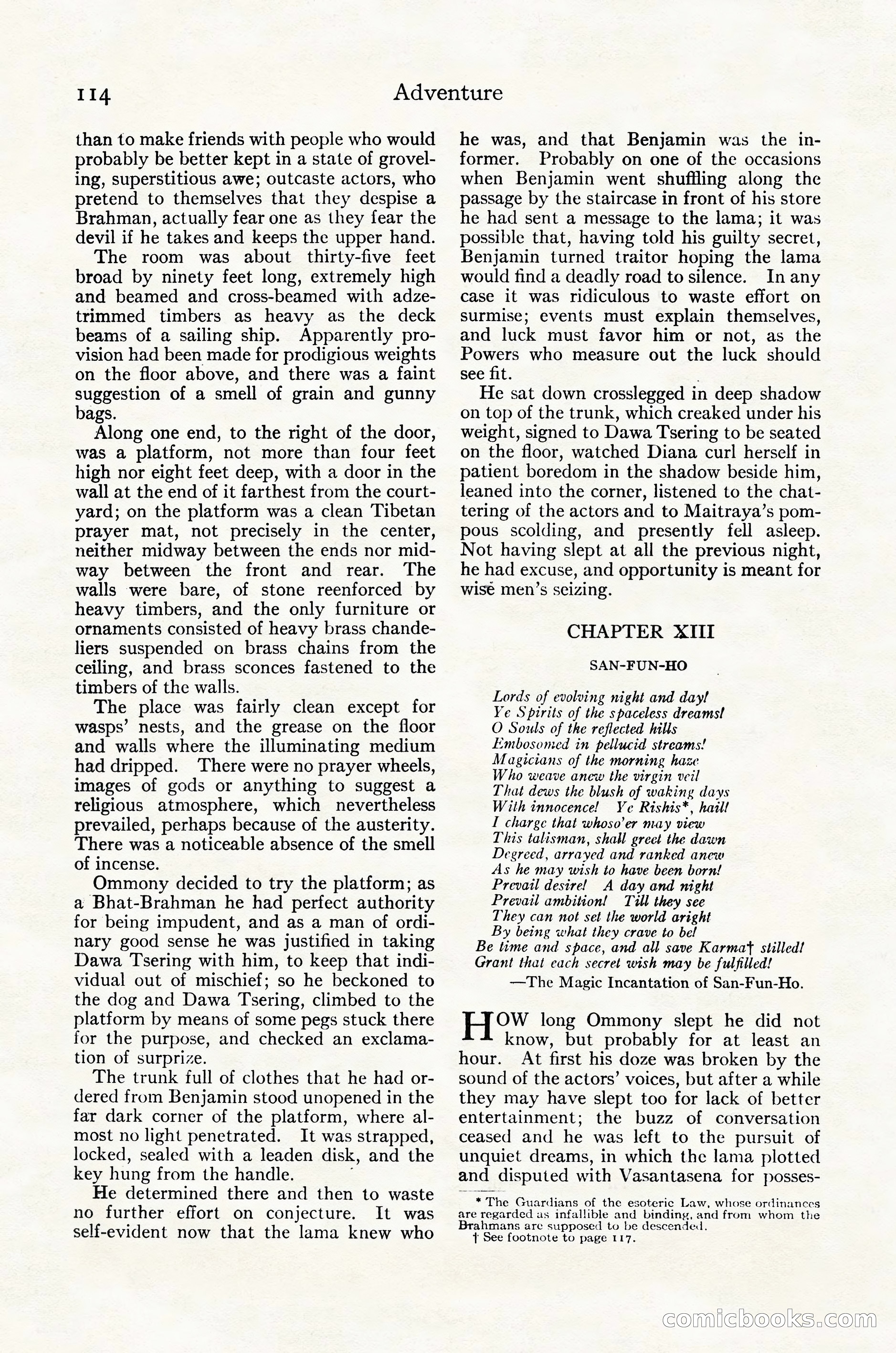 Adventure Magazine Cover, October 30, 1924 — page 124 of 204