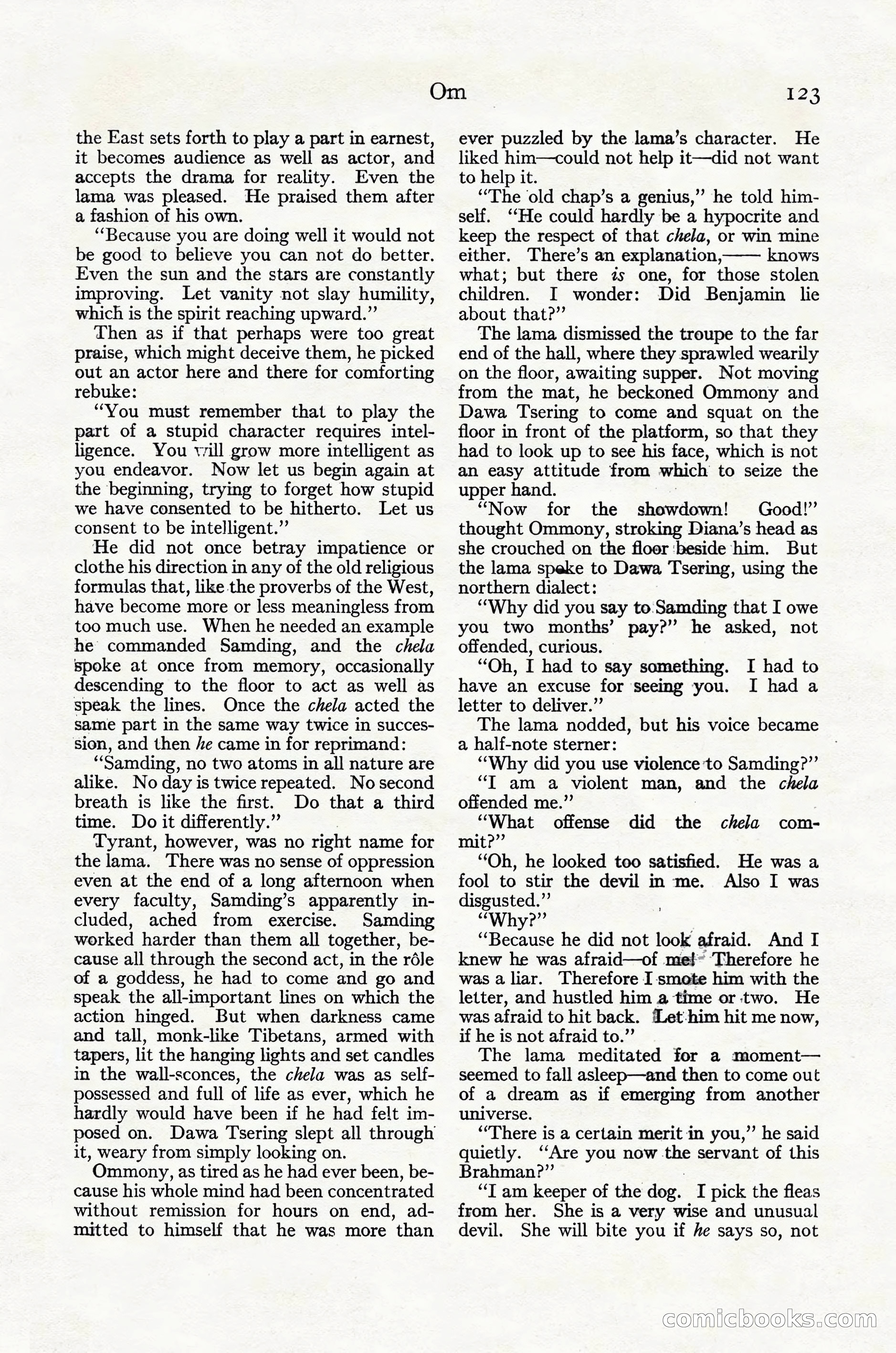 Adventure Magazine Cover, October 30, 1924 — page 133 of 204