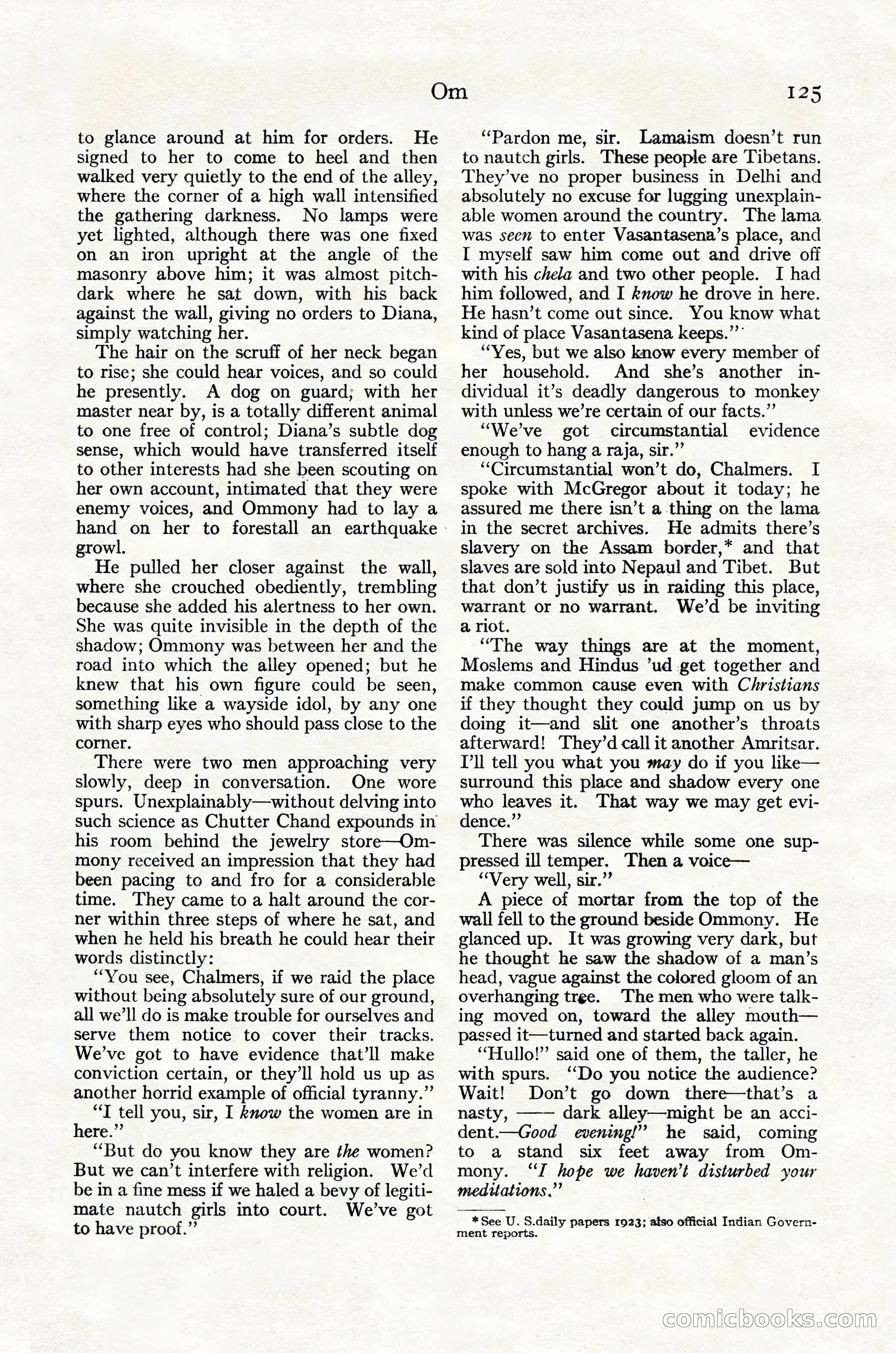 Adventure Magazine Cover, October 30, 1924 — page 135 of 204