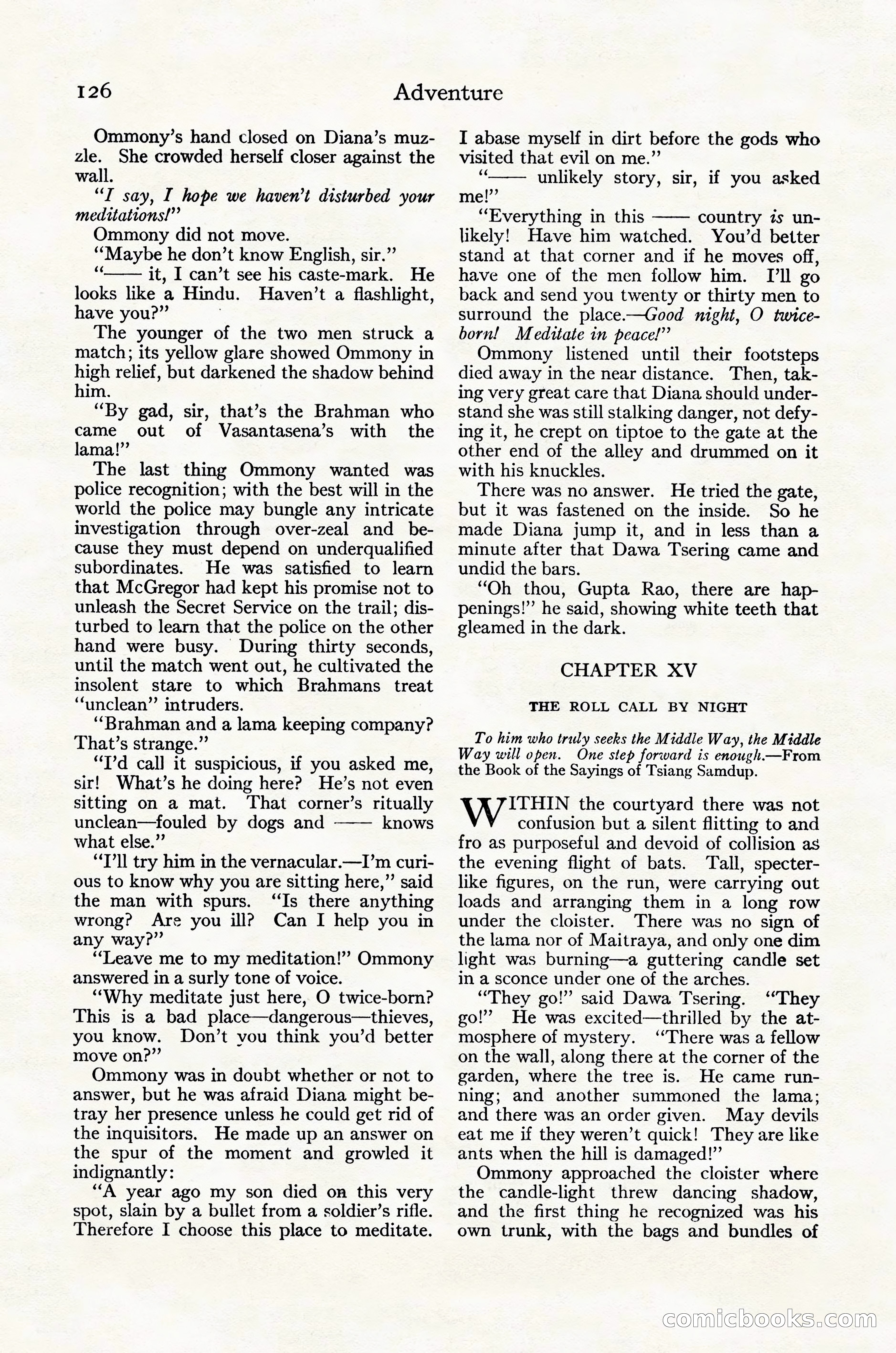 Adventure Magazine Cover, October 30, 1924 — page 136 of 204