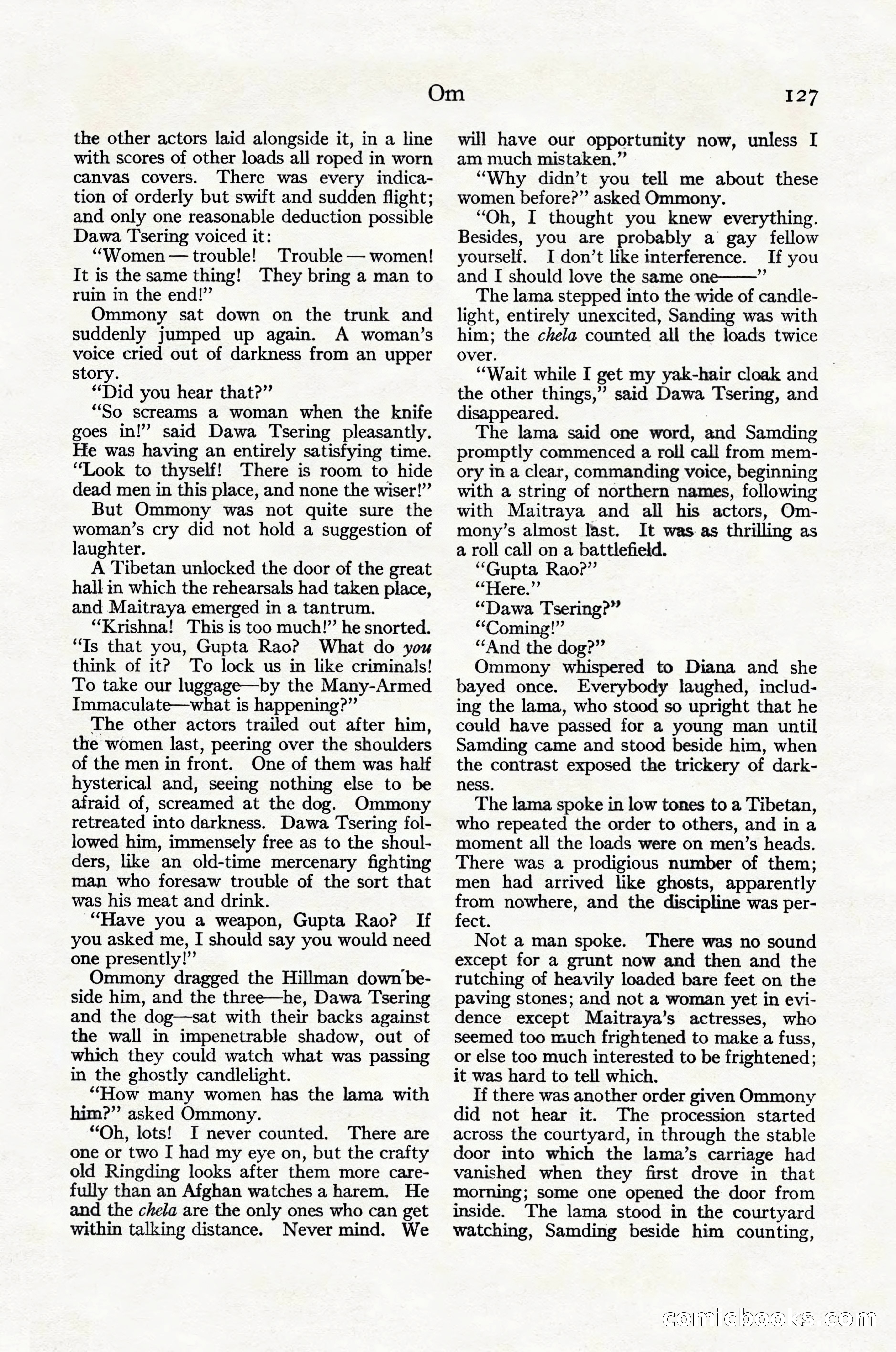 Adventure Magazine Cover, October 30, 1924 — page 137 of 204