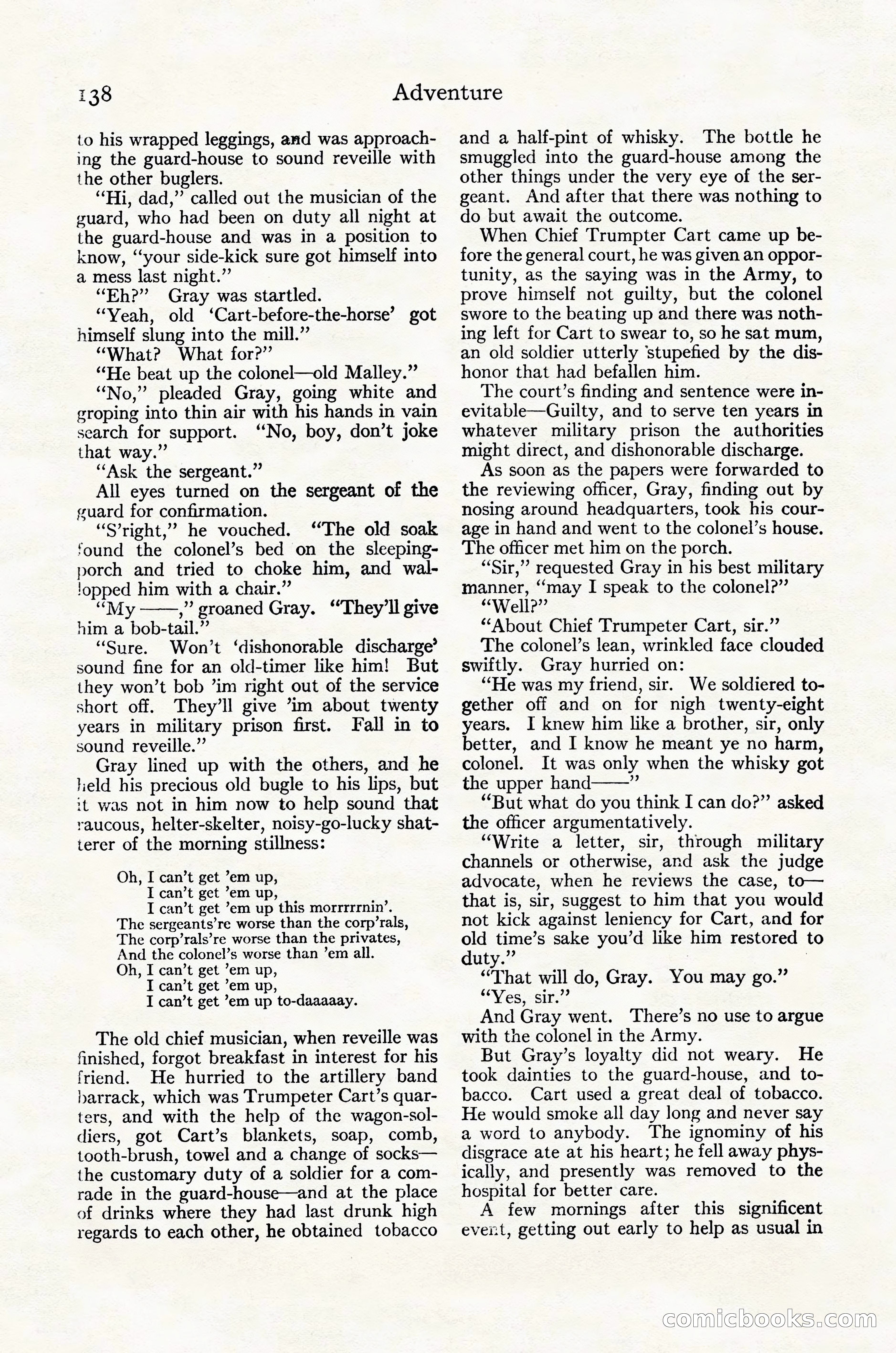 Adventure Magazine Cover, October 30, 1924 — page 148 of 204