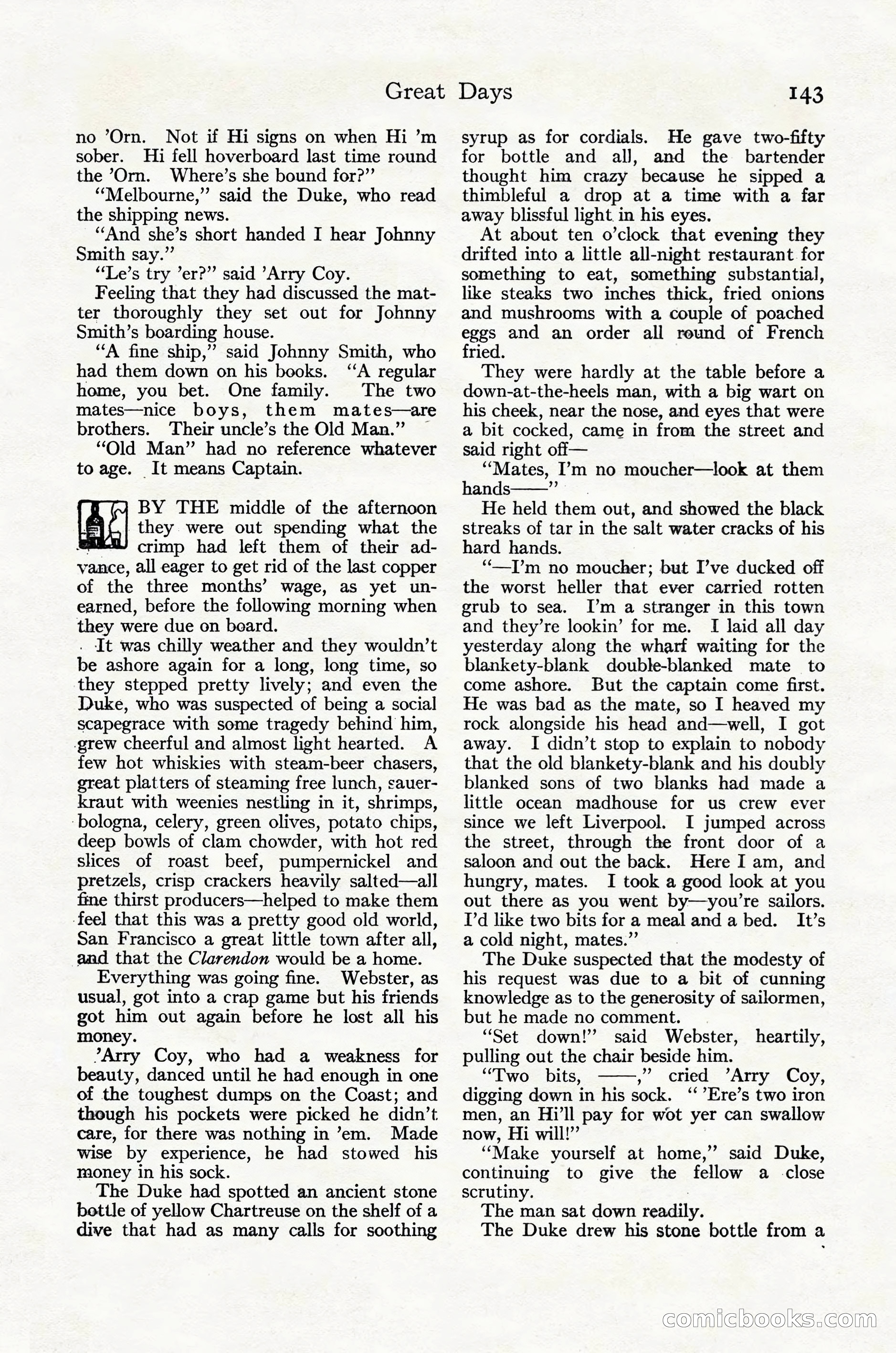 Adventure Magazine Cover, October 30, 1924 — page 153 of 204
