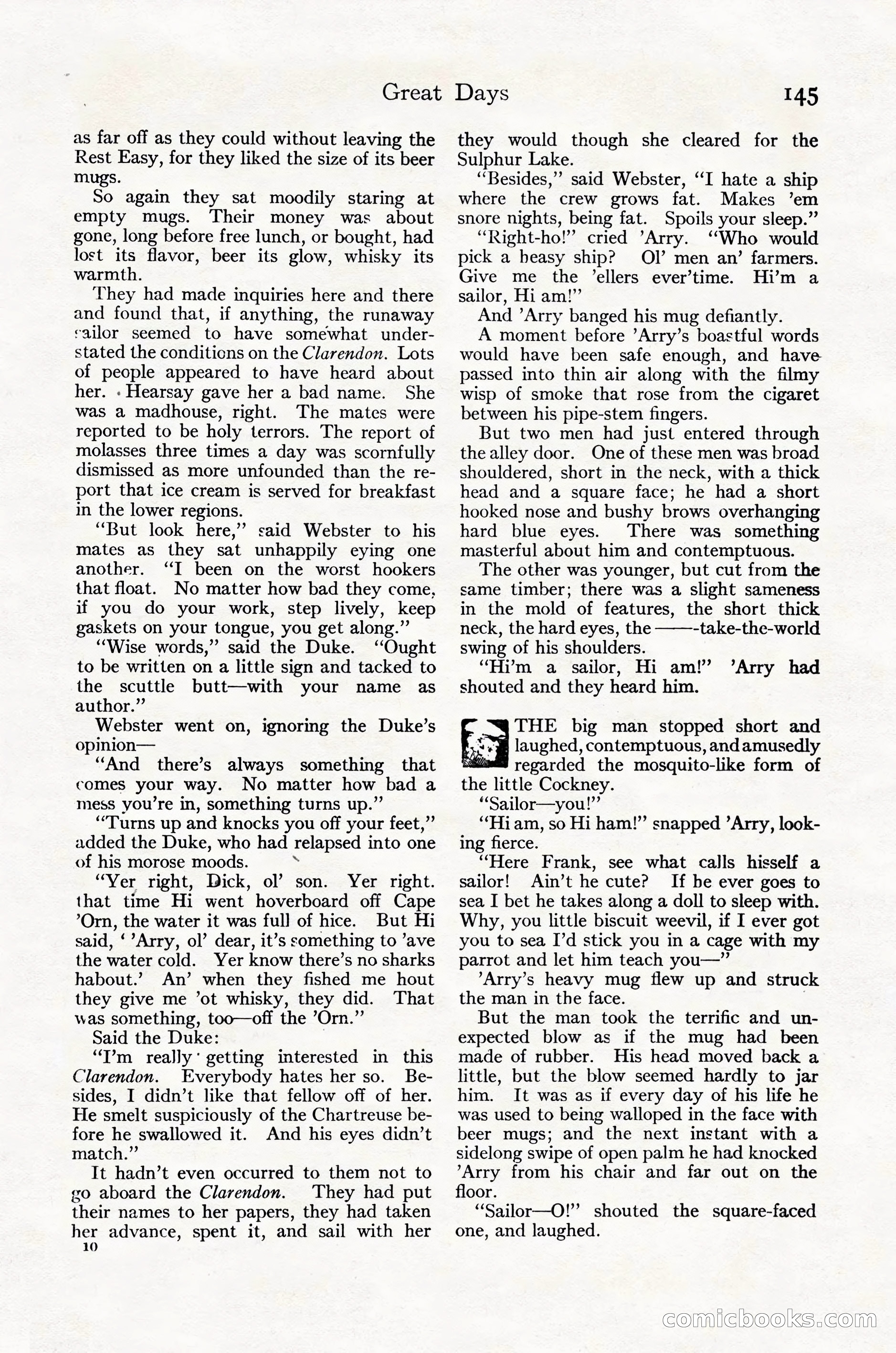Adventure Magazine Cover, October 30, 1924 — page 155 of 204