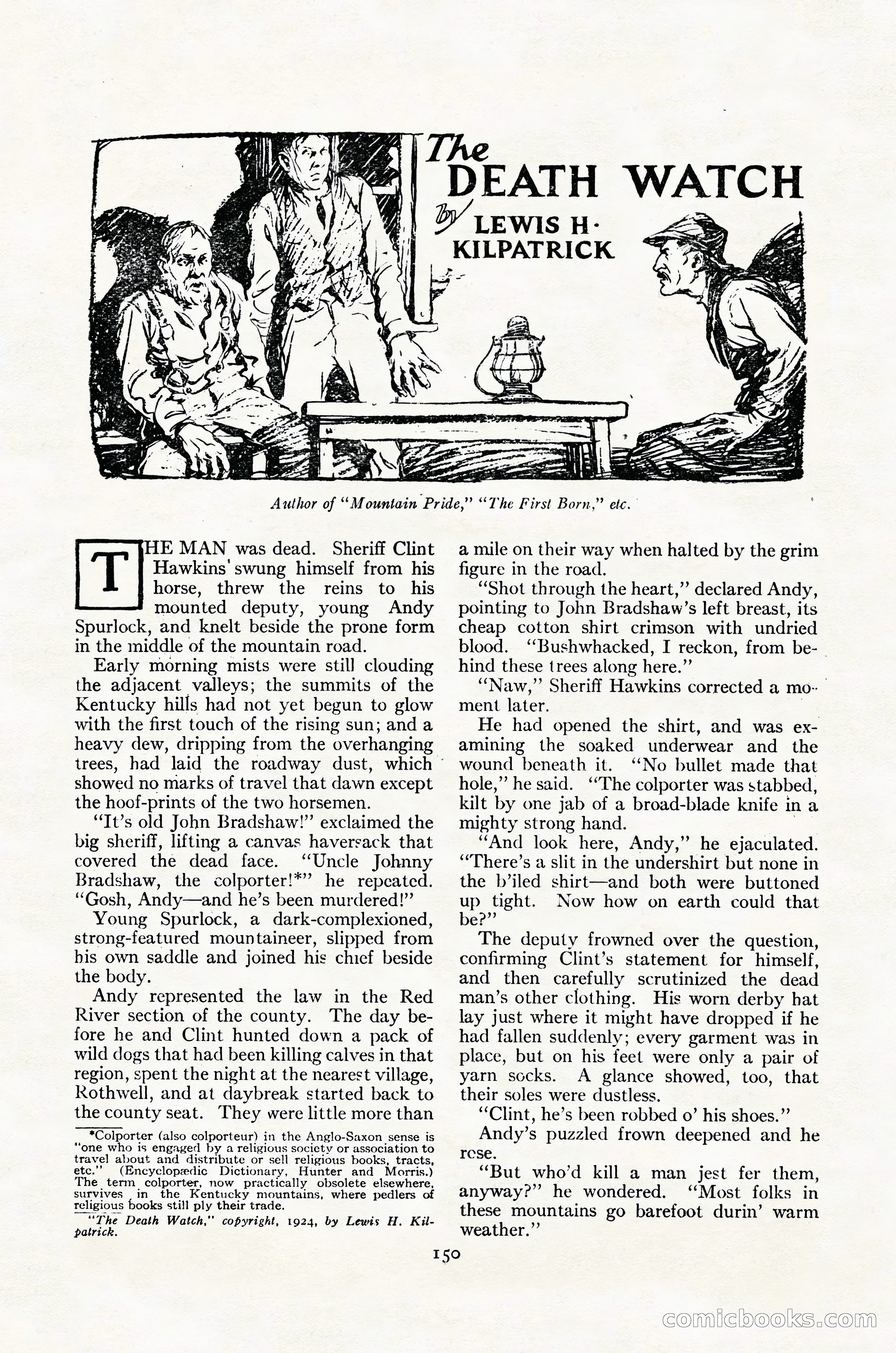 Adventure Magazine Cover, October 30, 1924 — page 160 of 204