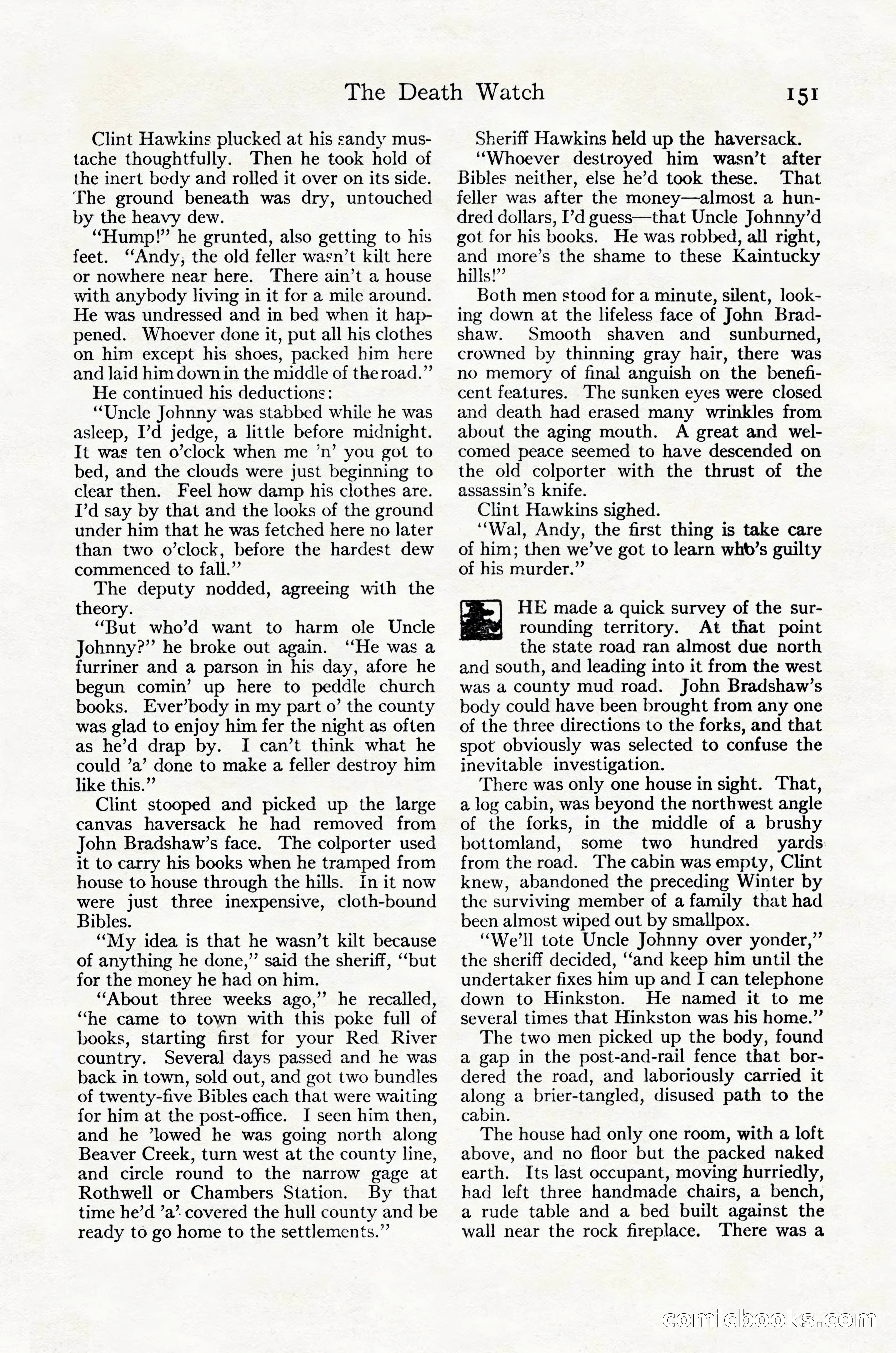 Adventure Magazine Cover, October 30, 1924 — page 161 of 204