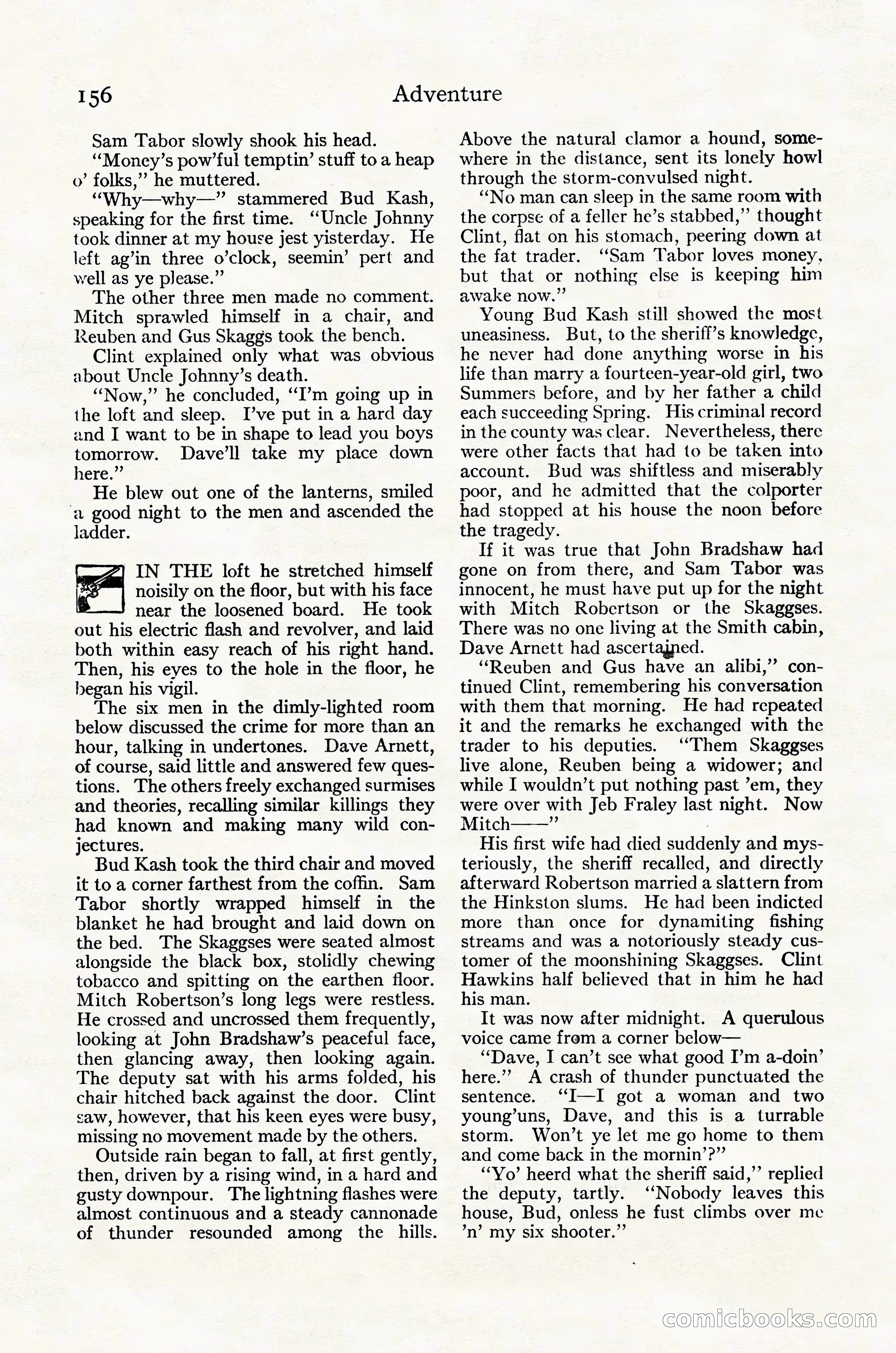 Adventure Magazine Cover, October 30, 1924 — page 166 of 204