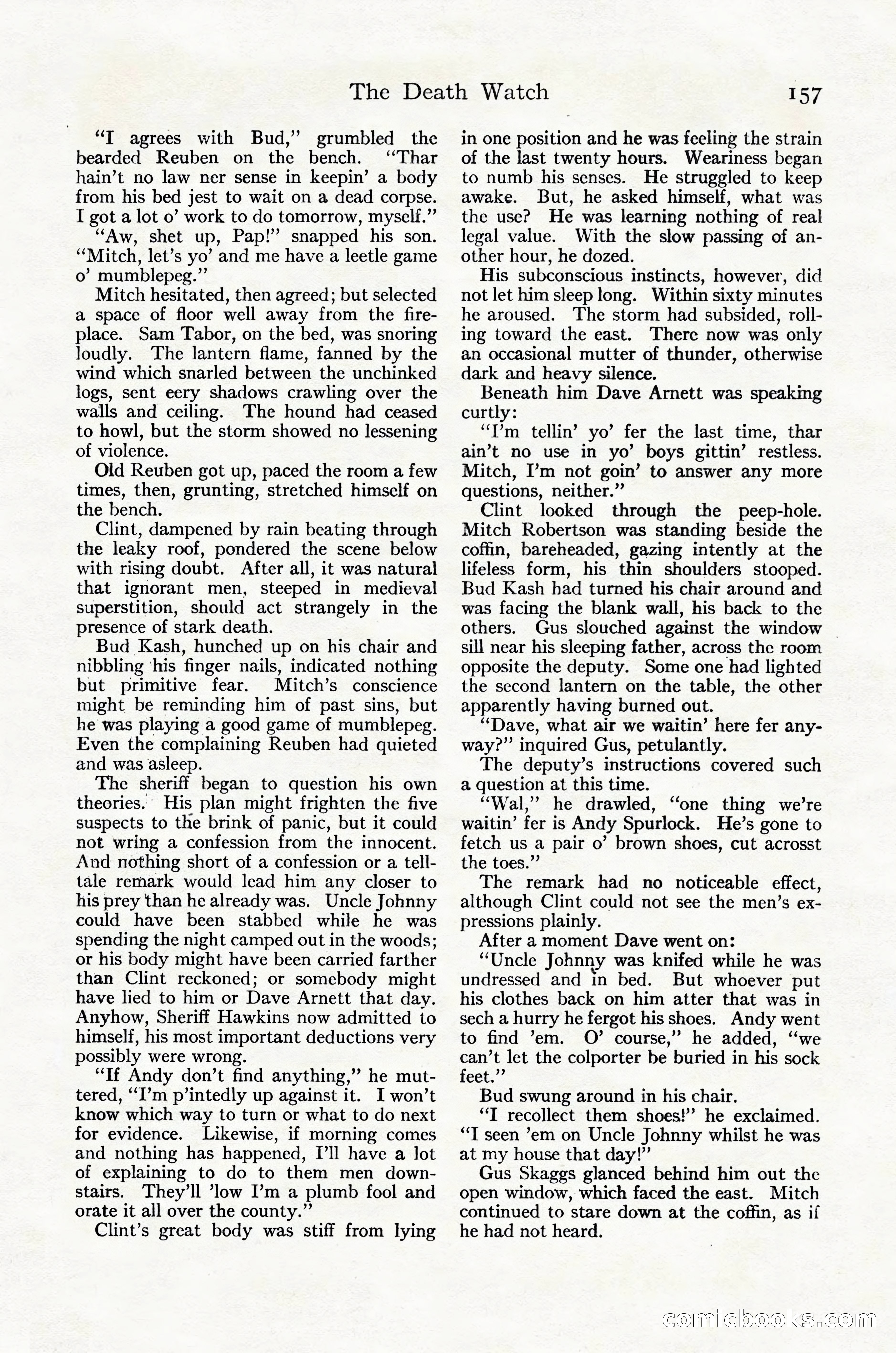 Adventure Magazine Cover, October 30, 1924 — page 167 of 204