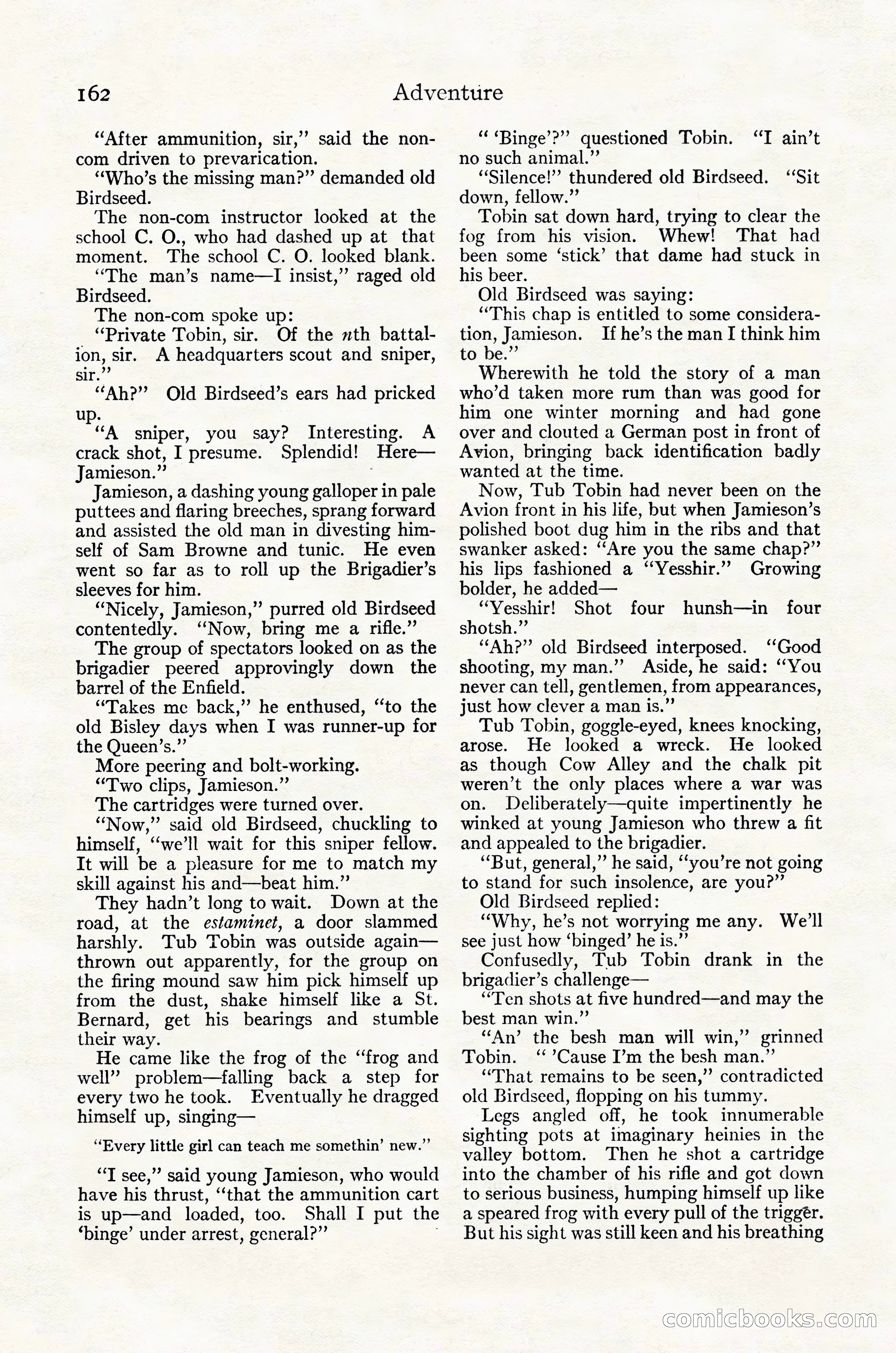 Adventure Magazine Cover, October 30, 1924 — page 172 of 204