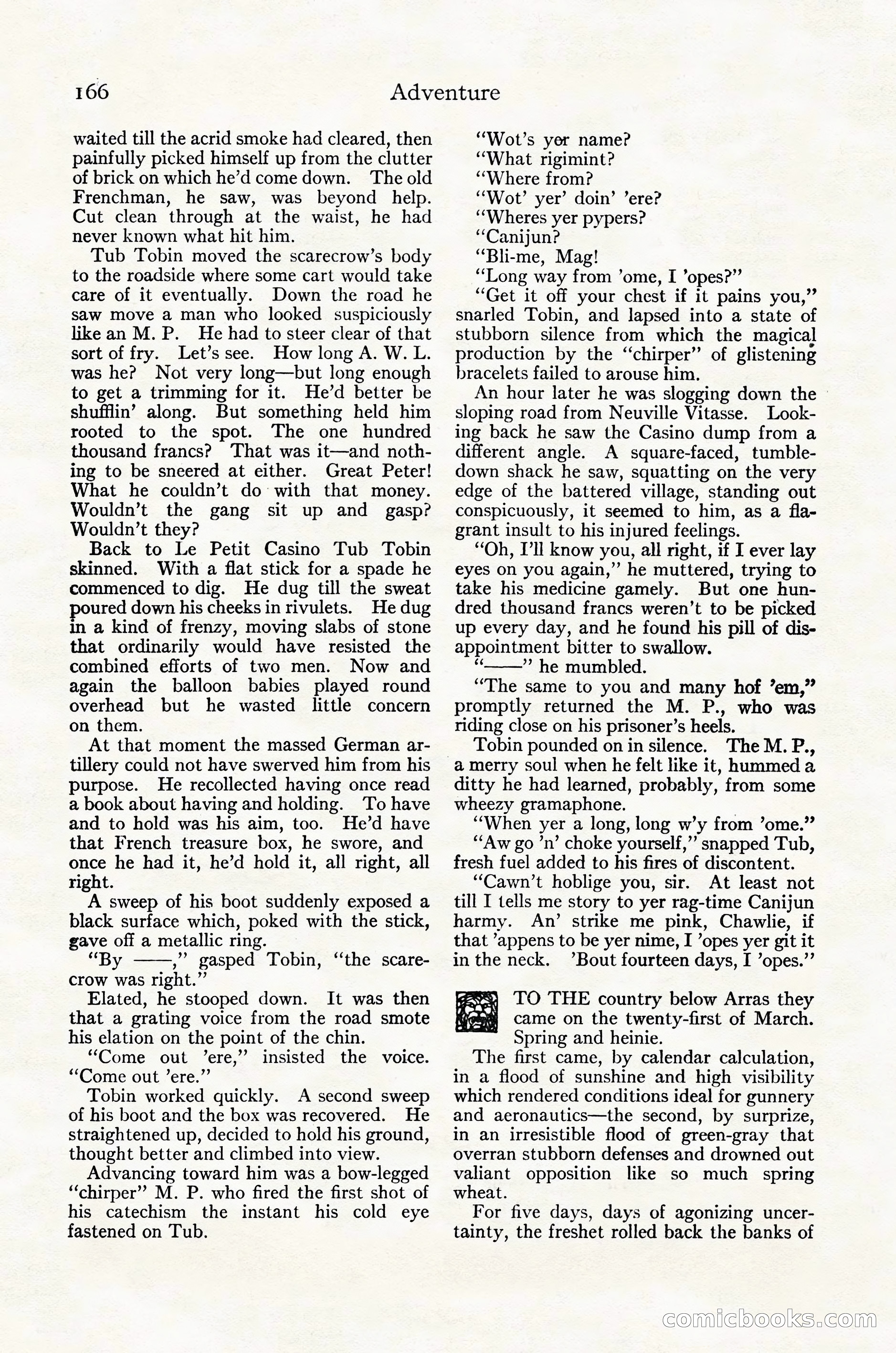 Adventure Magazine Cover, October 30, 1924 — page 176 of 204