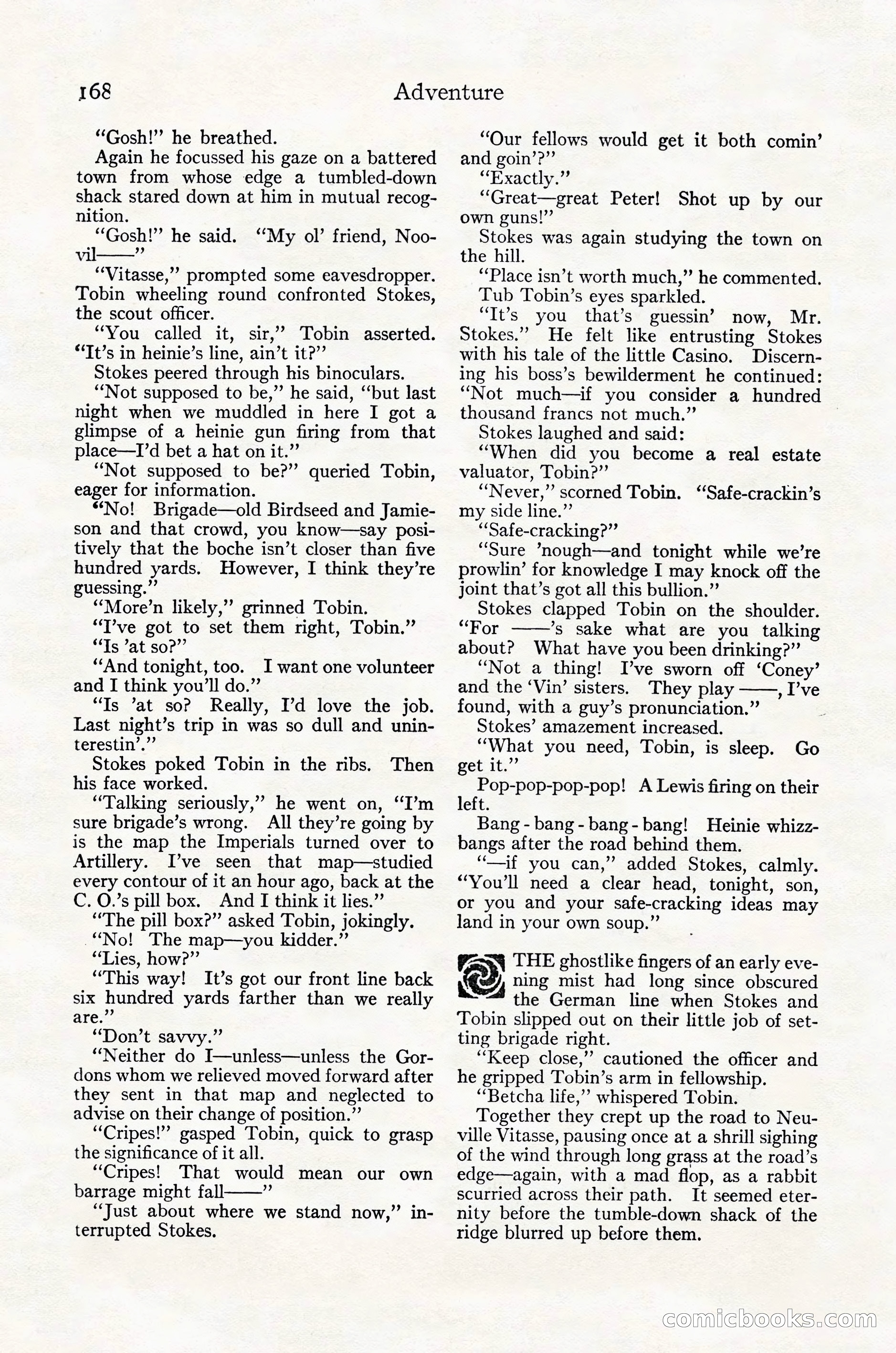 Adventure Magazine Cover, October 30, 1924 — page 178 of 204