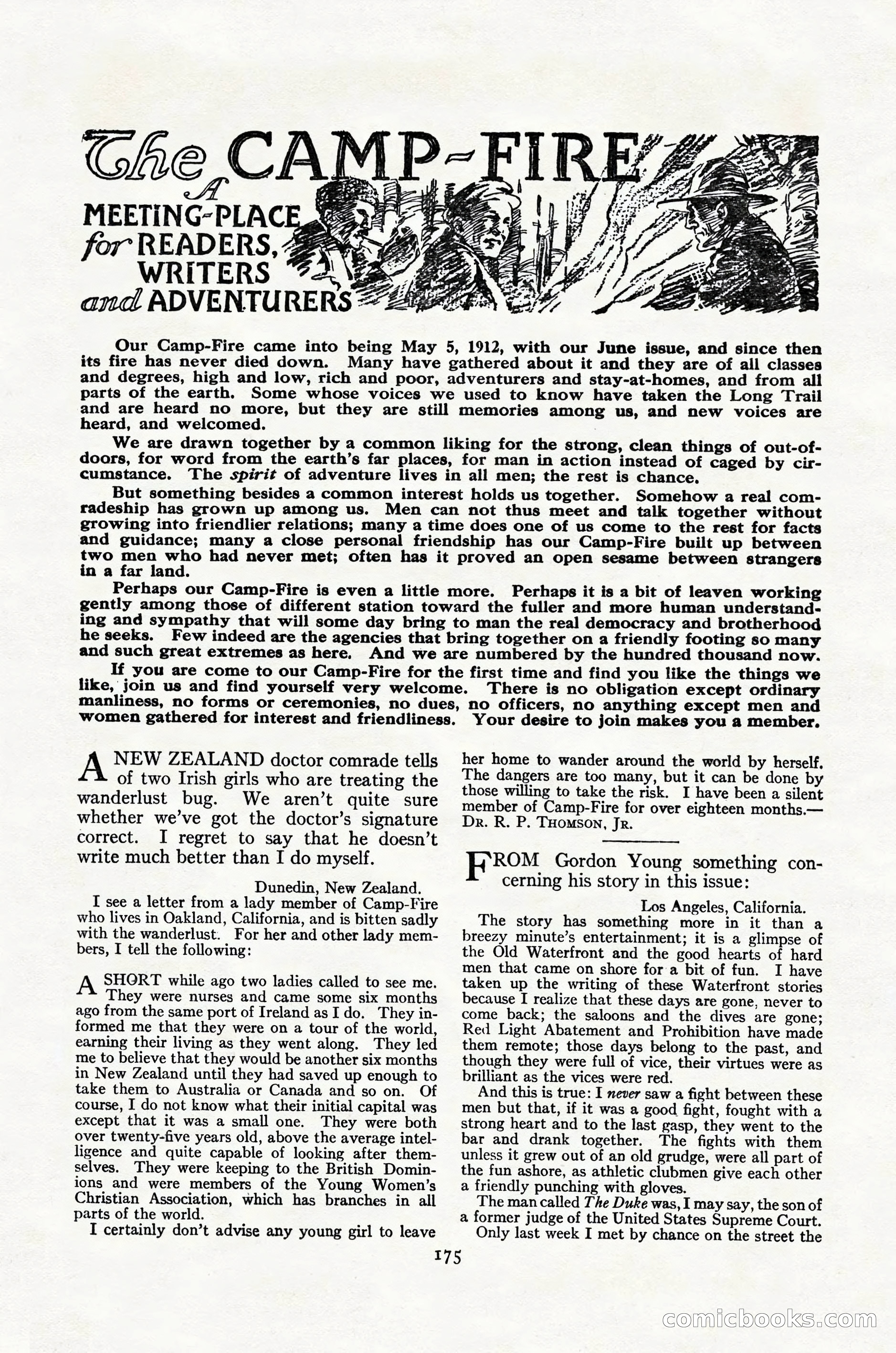 Adventure Magazine Cover, October 30, 1924 — page 185 of 204