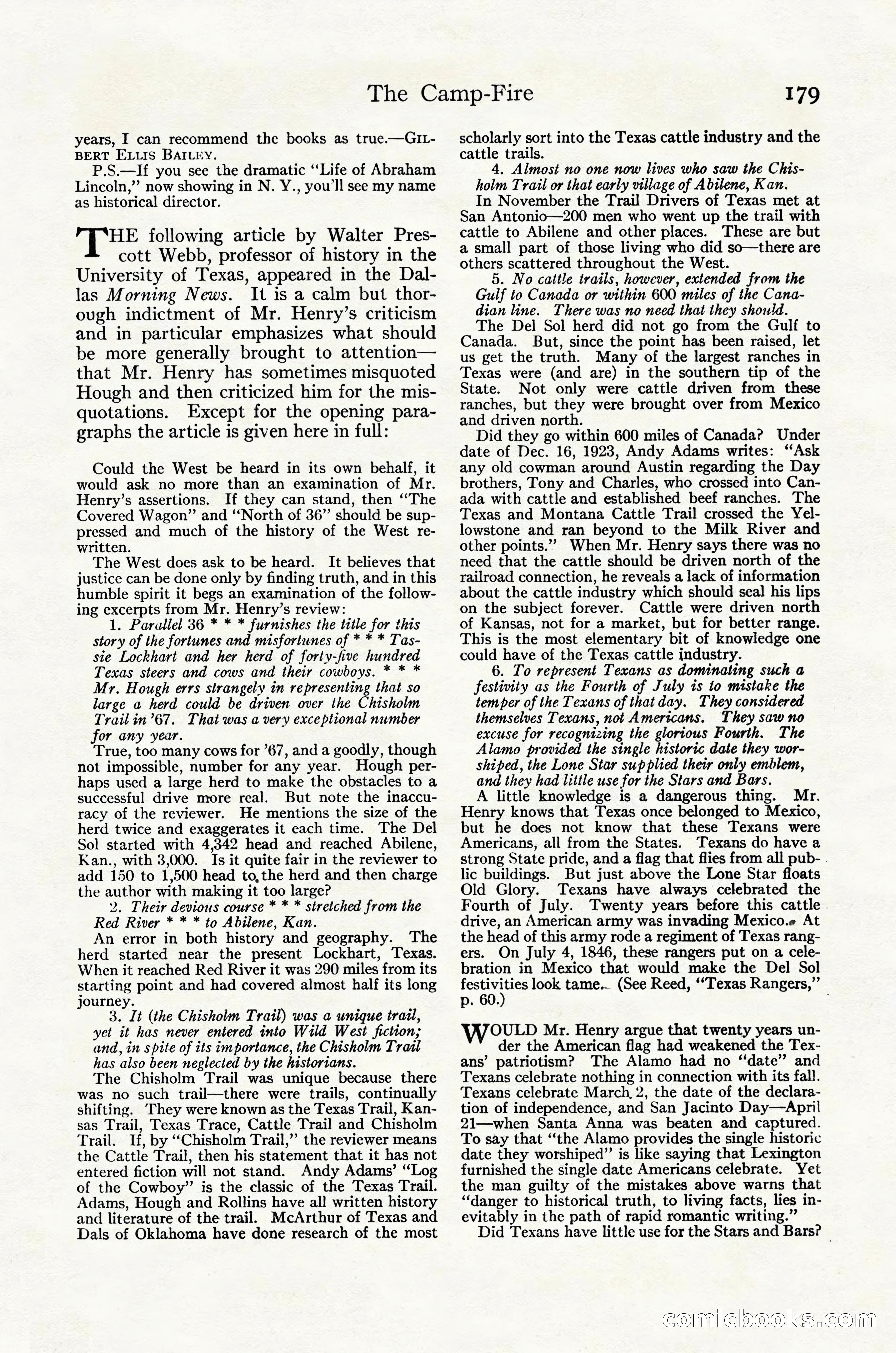 Adventure Magazine Cover, October 30, 1924 — page 189 of 204