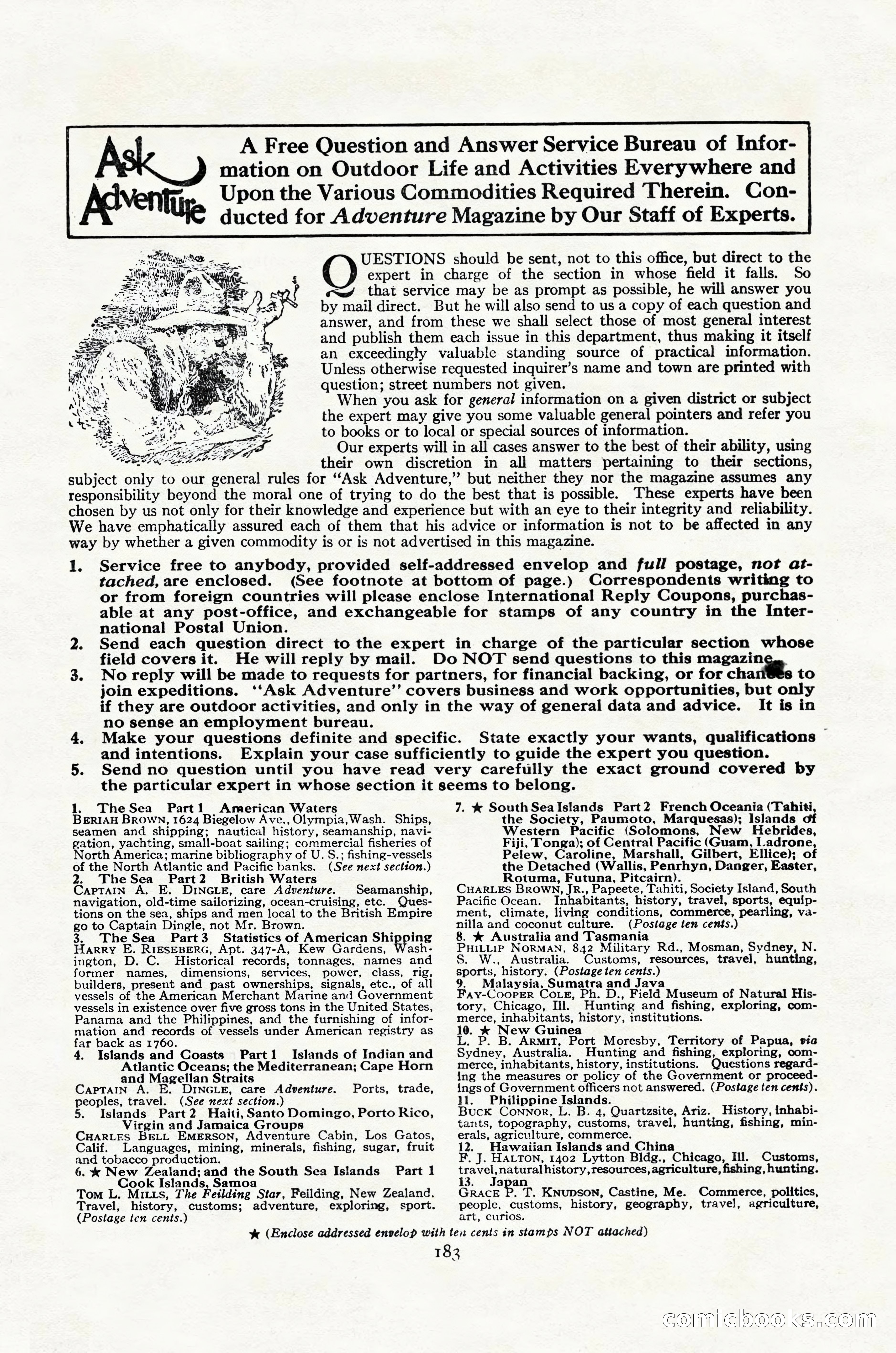 Adventure Magazine Cover, October 30, 1924 — page 193 of 204