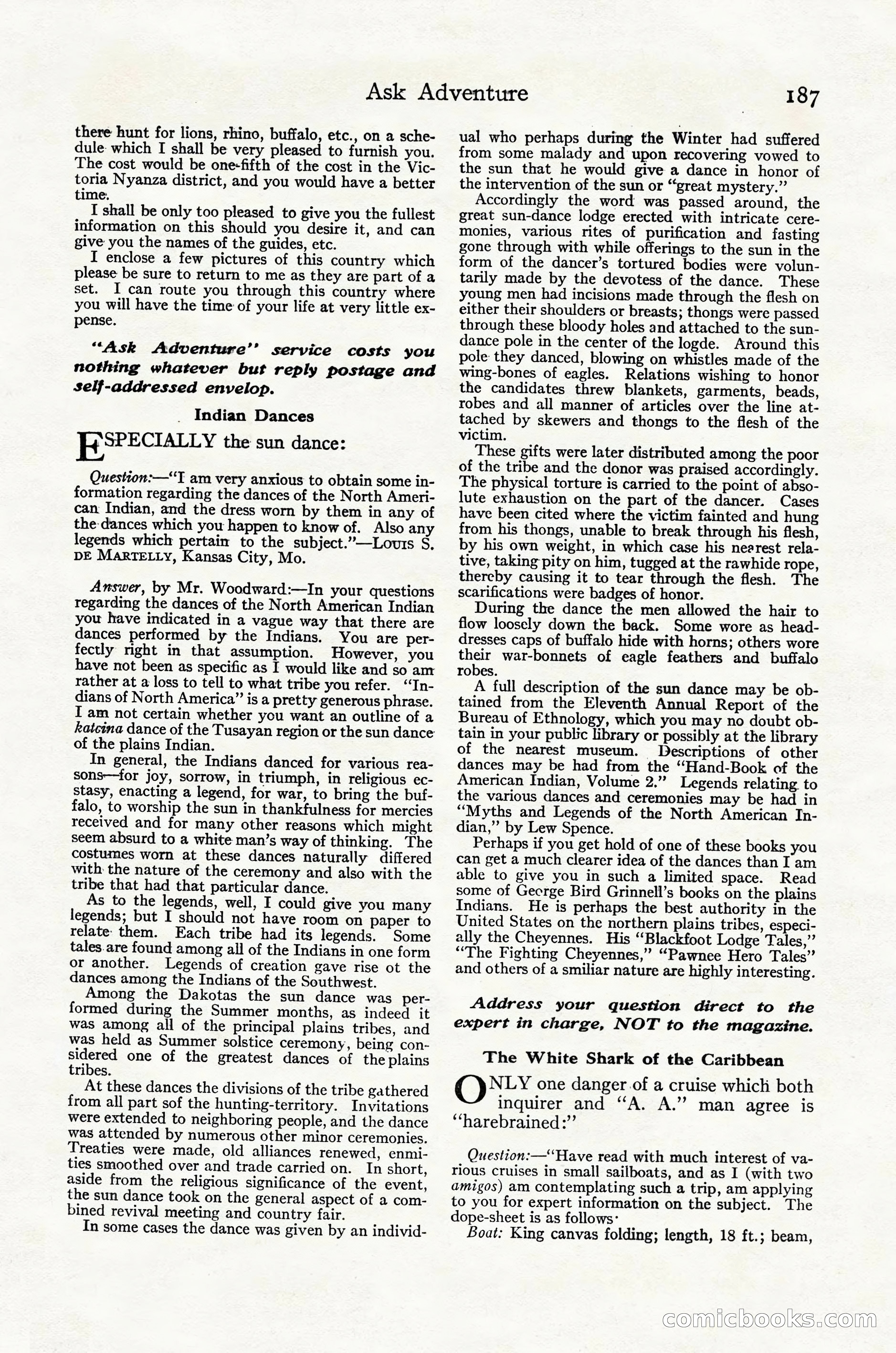 Adventure Magazine Cover, October 30, 1924 — page 197 of 204