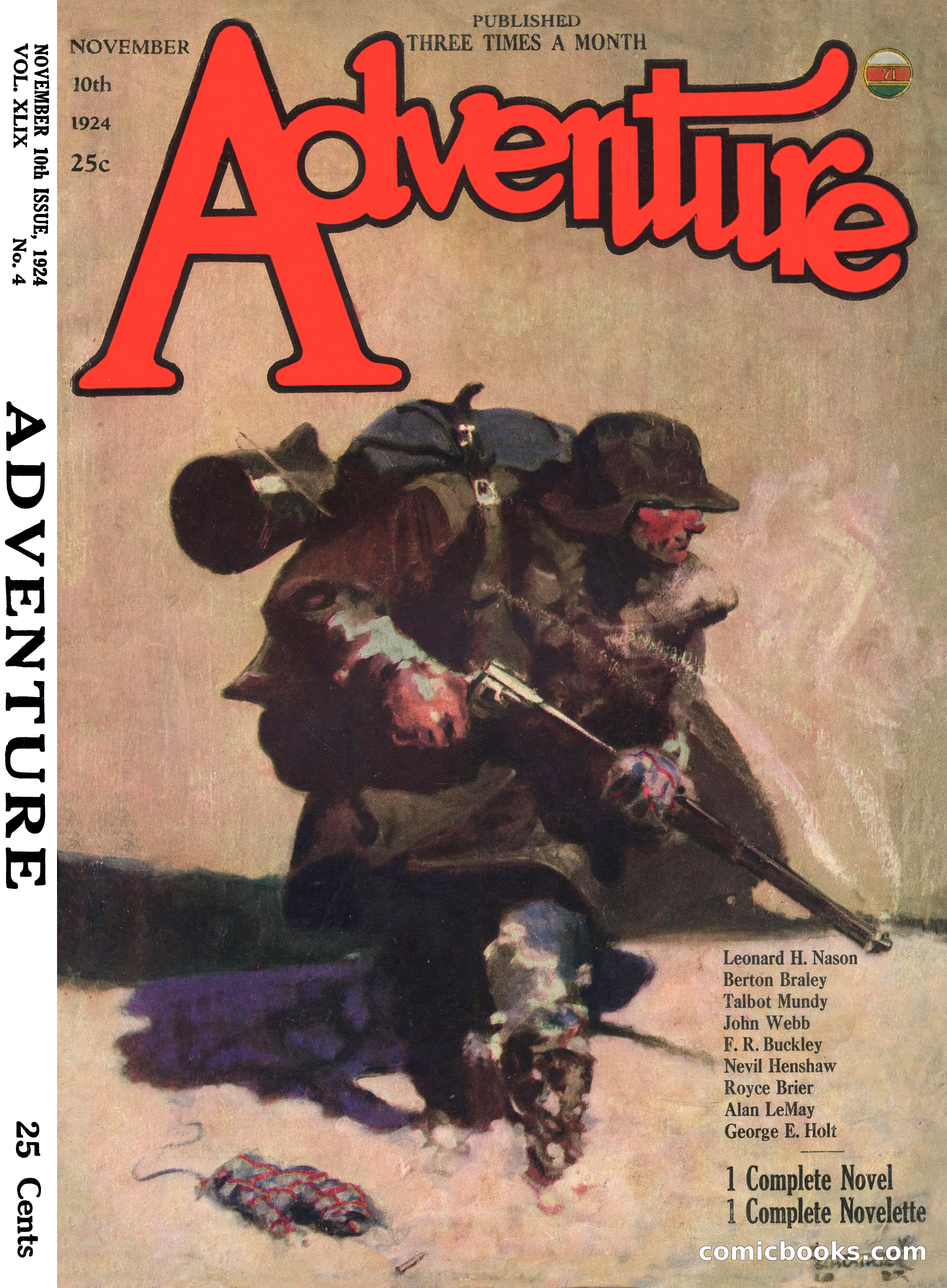 Adventure Magazine Cover, November 10, 1924